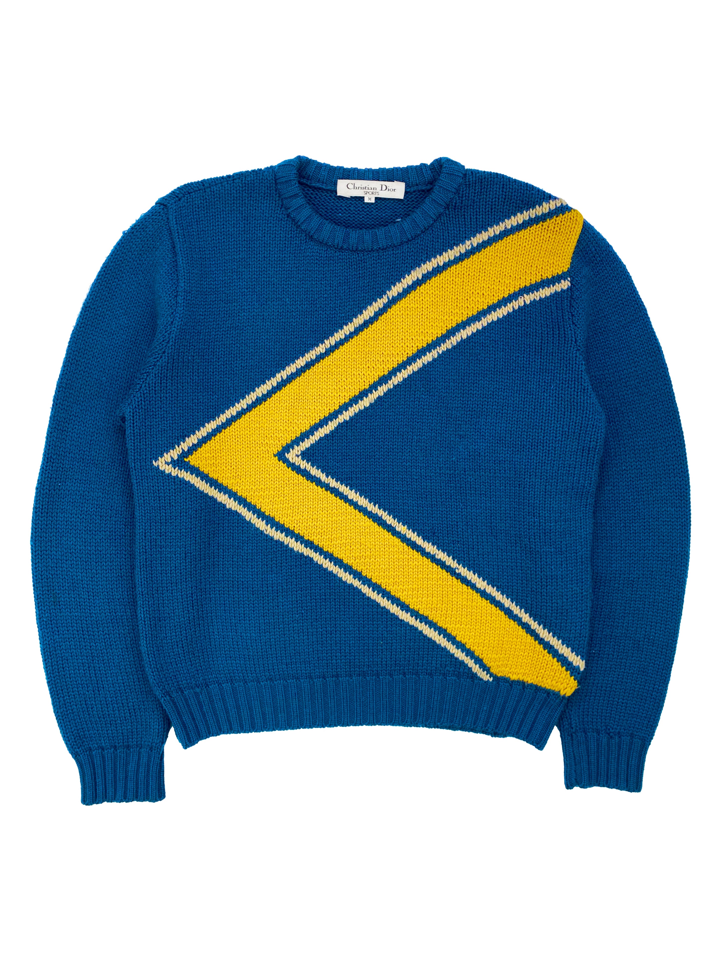 90’s Christian Dior Sport Geometric Knitted Sweater
