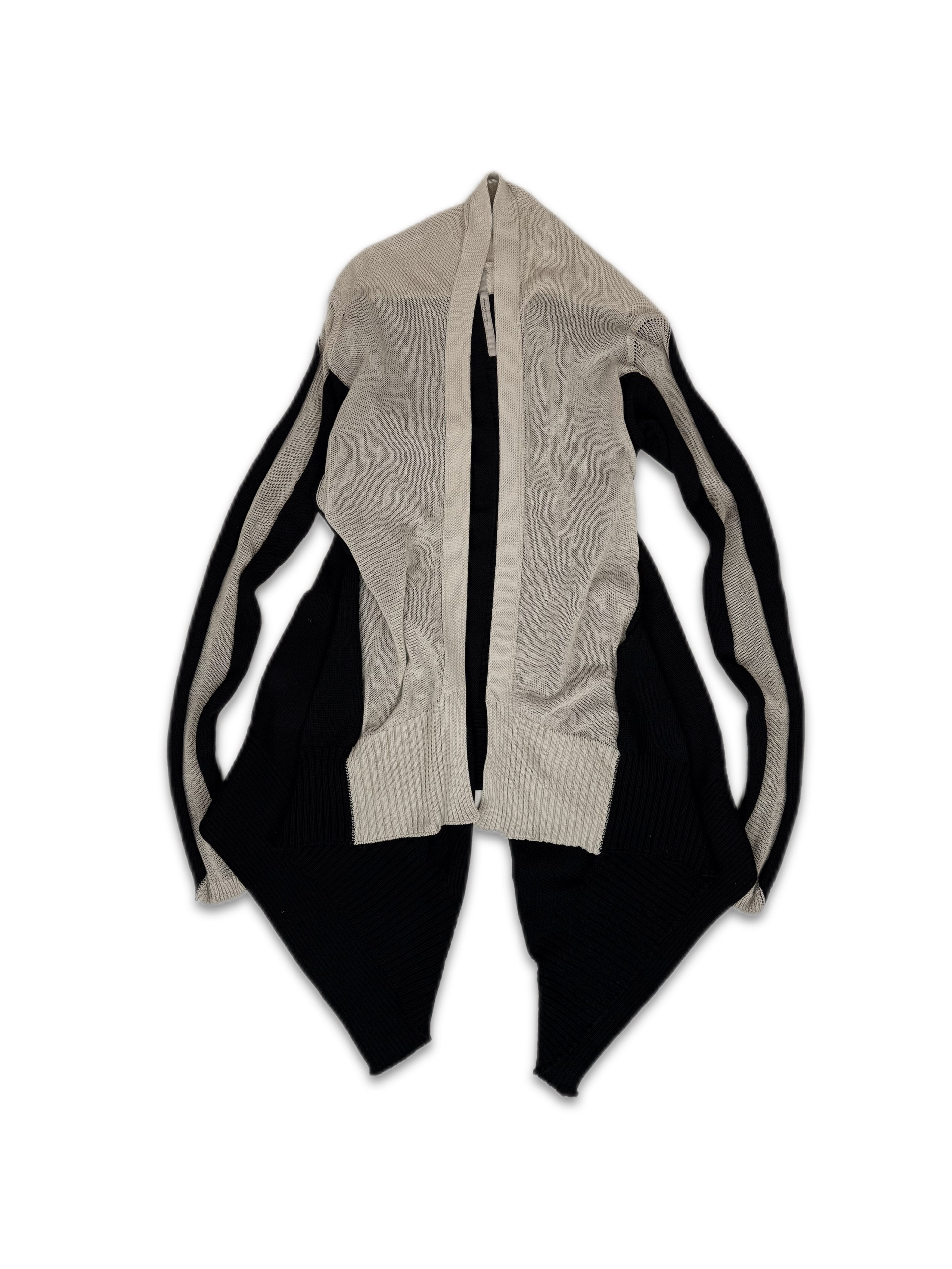 SS24 Rick Owens ‘Lido’ Two Tone Knitted Cardigan