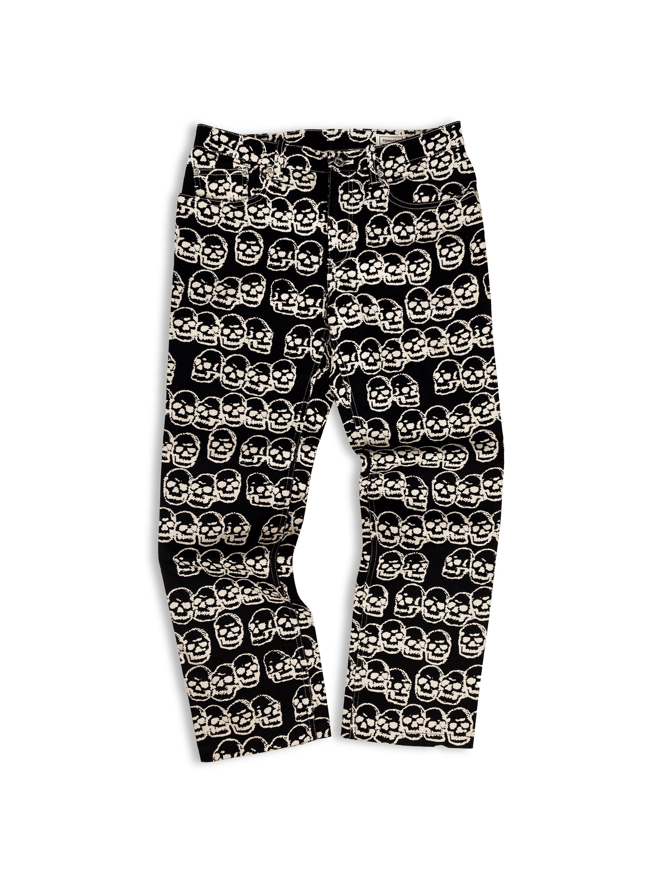 90s Hysteric Glamour ‘Skull Pile’ Full Print Denim