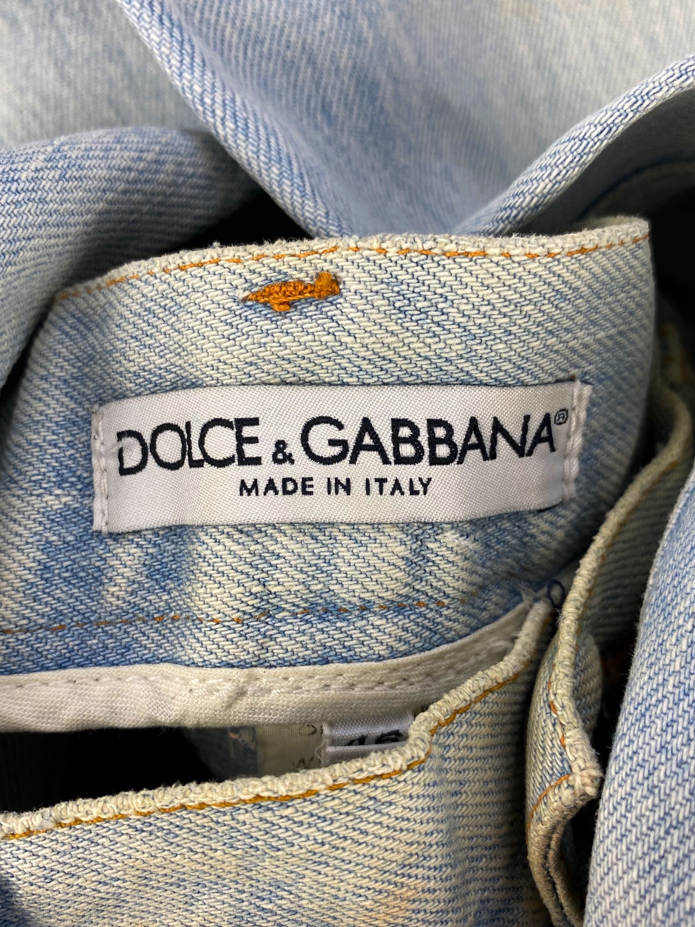 00s Dolce & Gabbana Dirt Wash Distressed Denim
