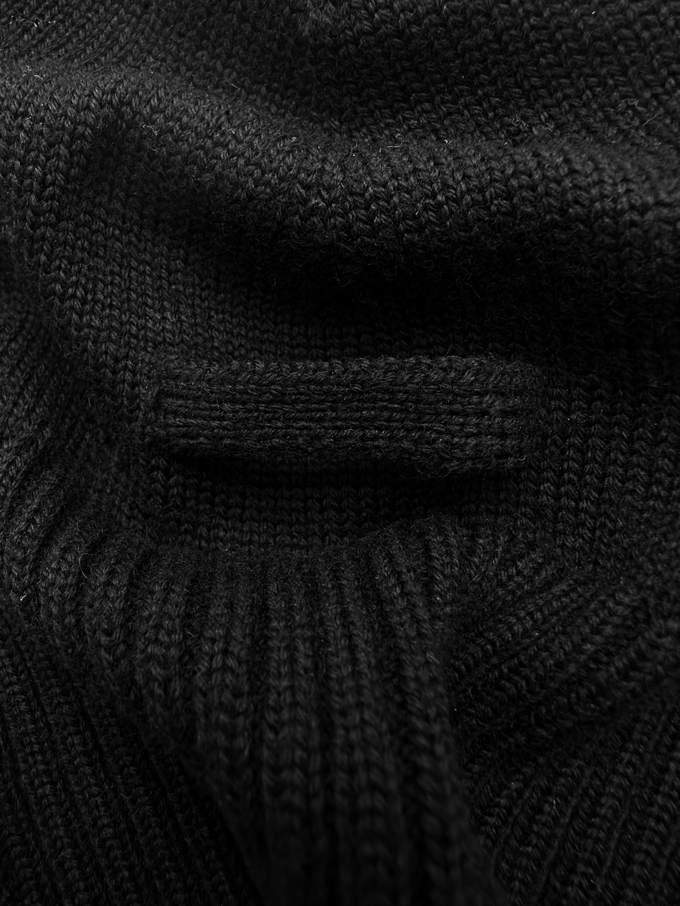 AW03 Jean Paul Gaultier ‘Devil’s Horn’ Black Knitted Beanie Hat