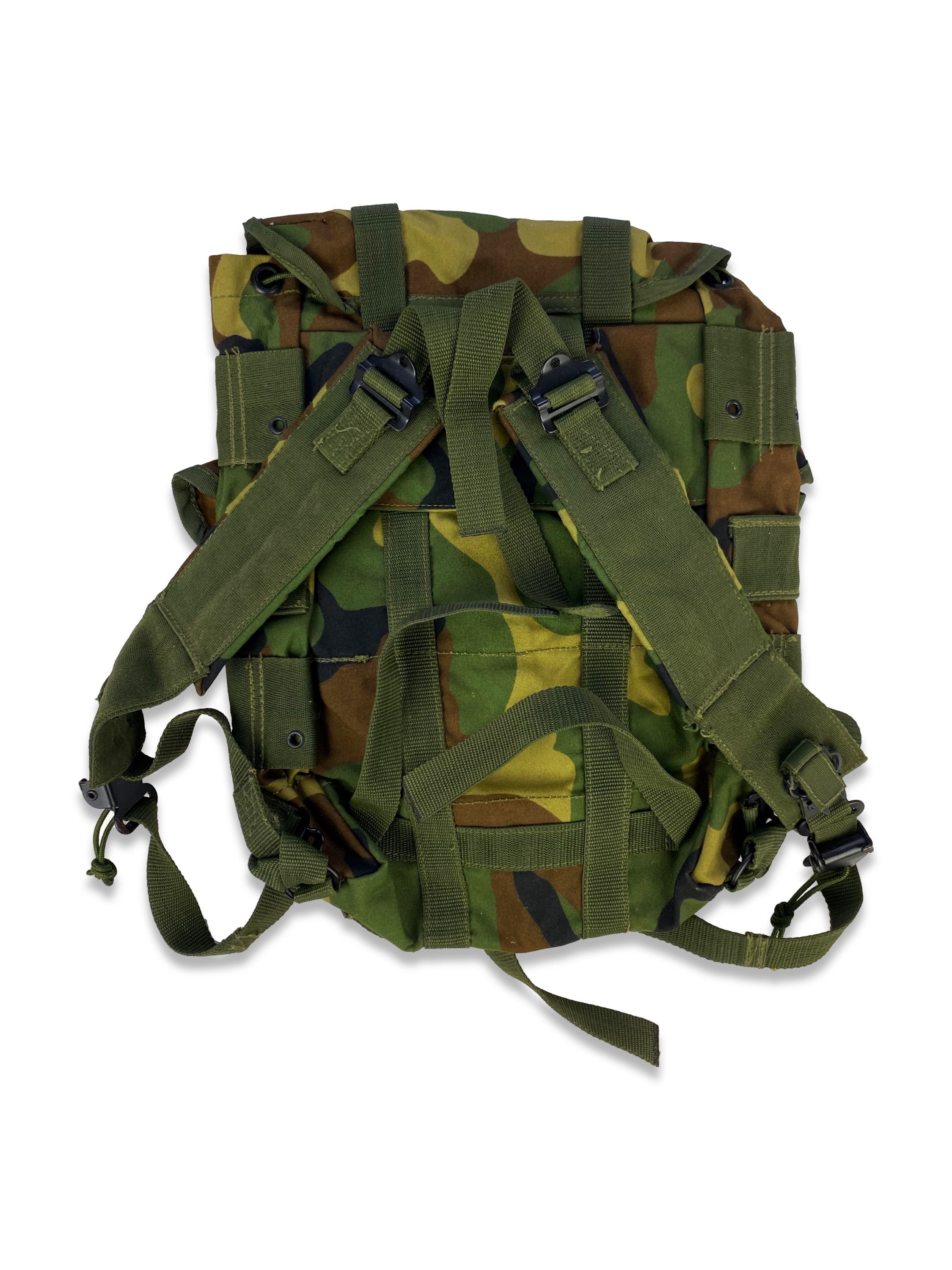 00s Hysteric Glamour Camo Multi Cargo Pocket Top Loading Backpack