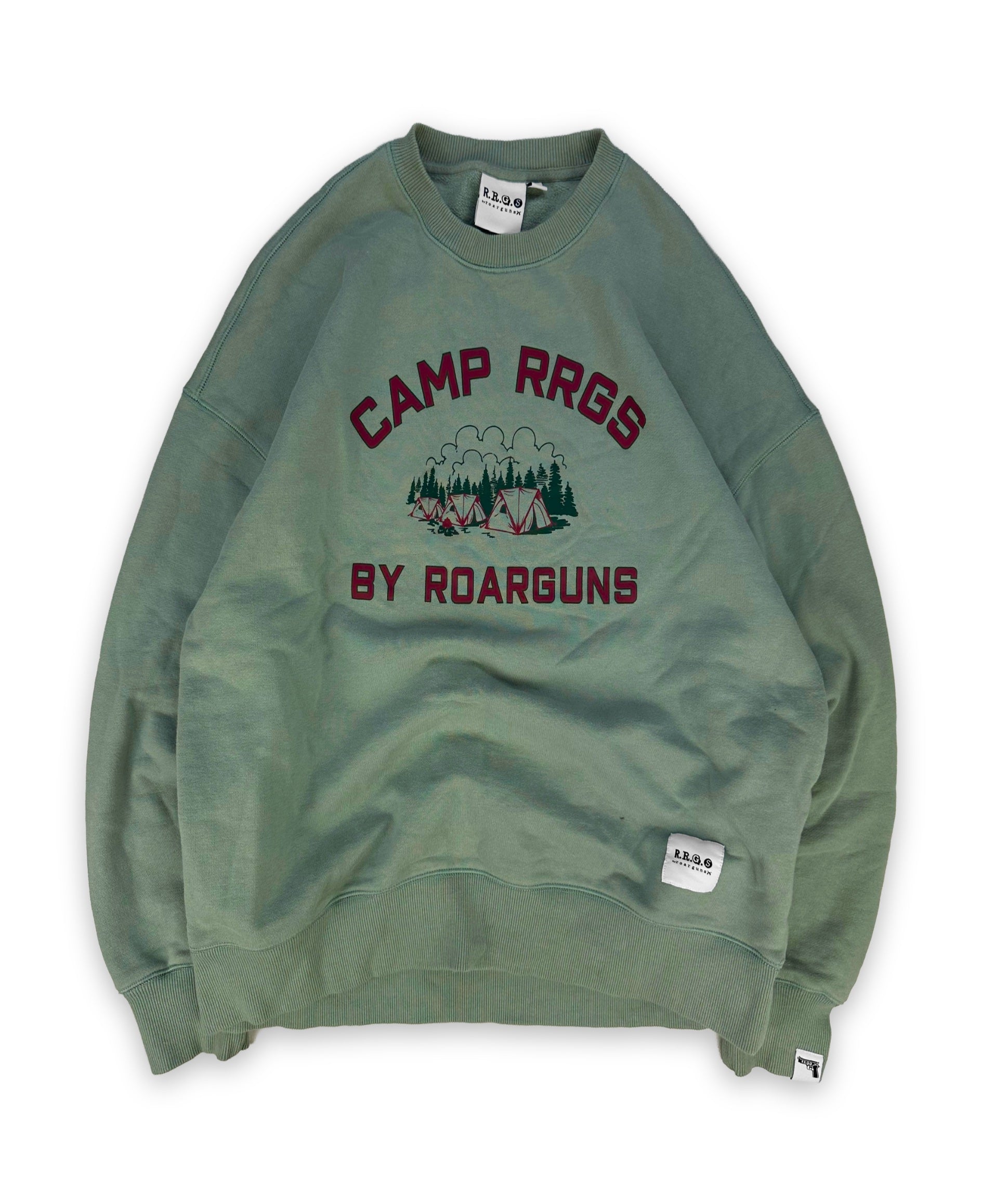 Roarguns Mint Green ‘Camp RRGS’ Heavyweight Crewneck
