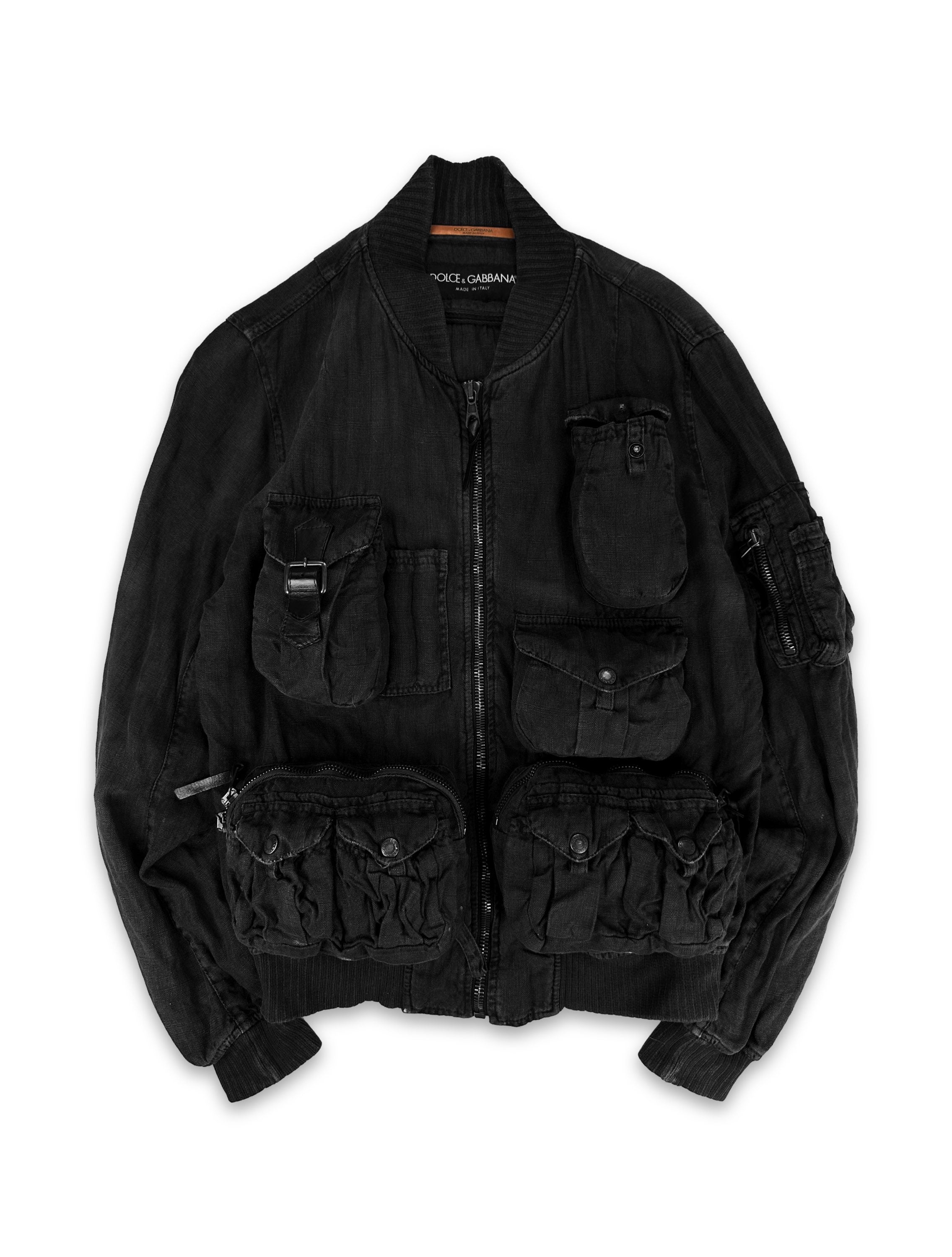SS03 Dolce & Gabbana ‘3D’ Cargo Pocket Metallic Hunting Jacket