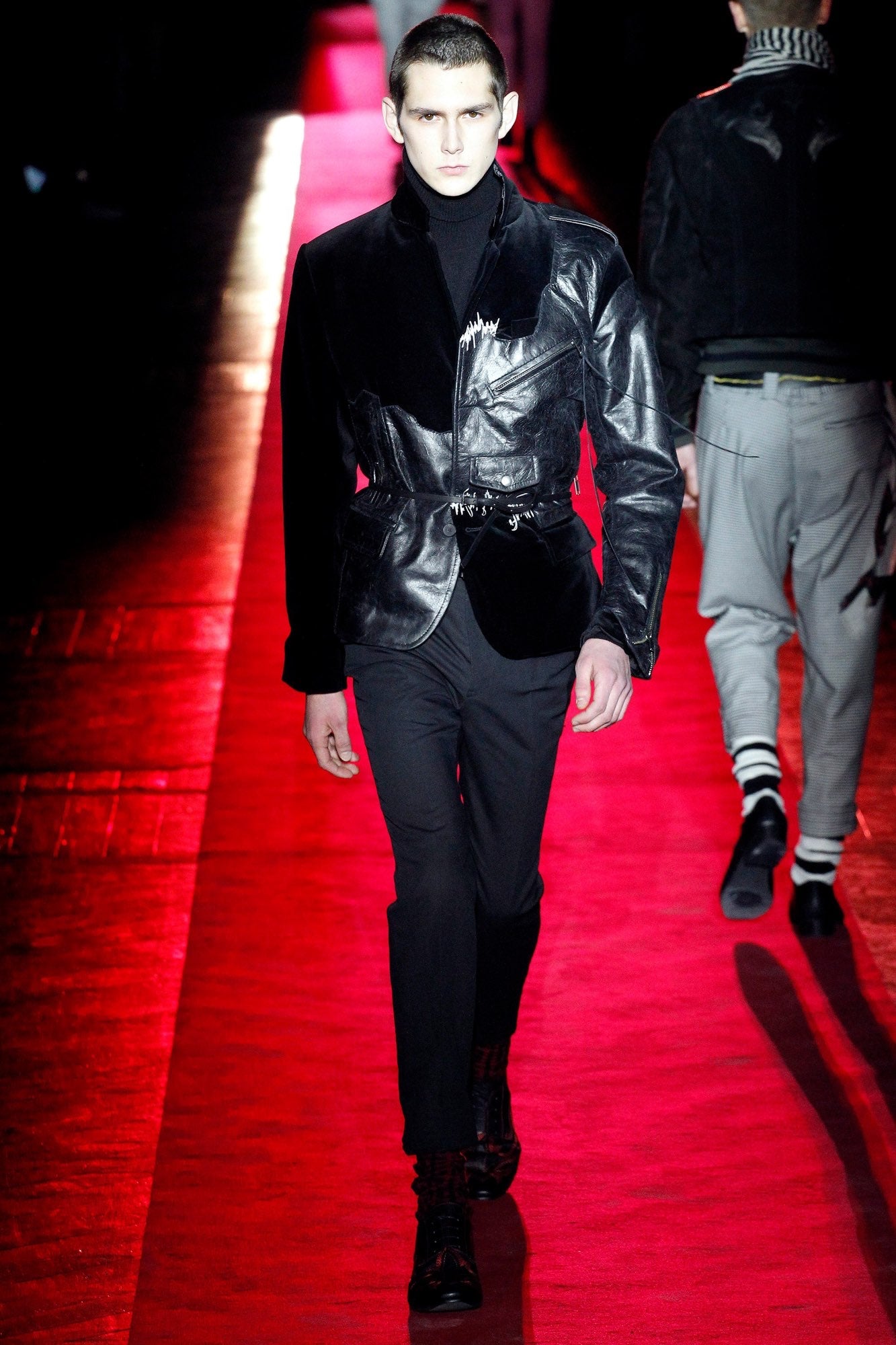 FW17 Haider Ackermann “Transgressive” Hybrid Leather Blazer