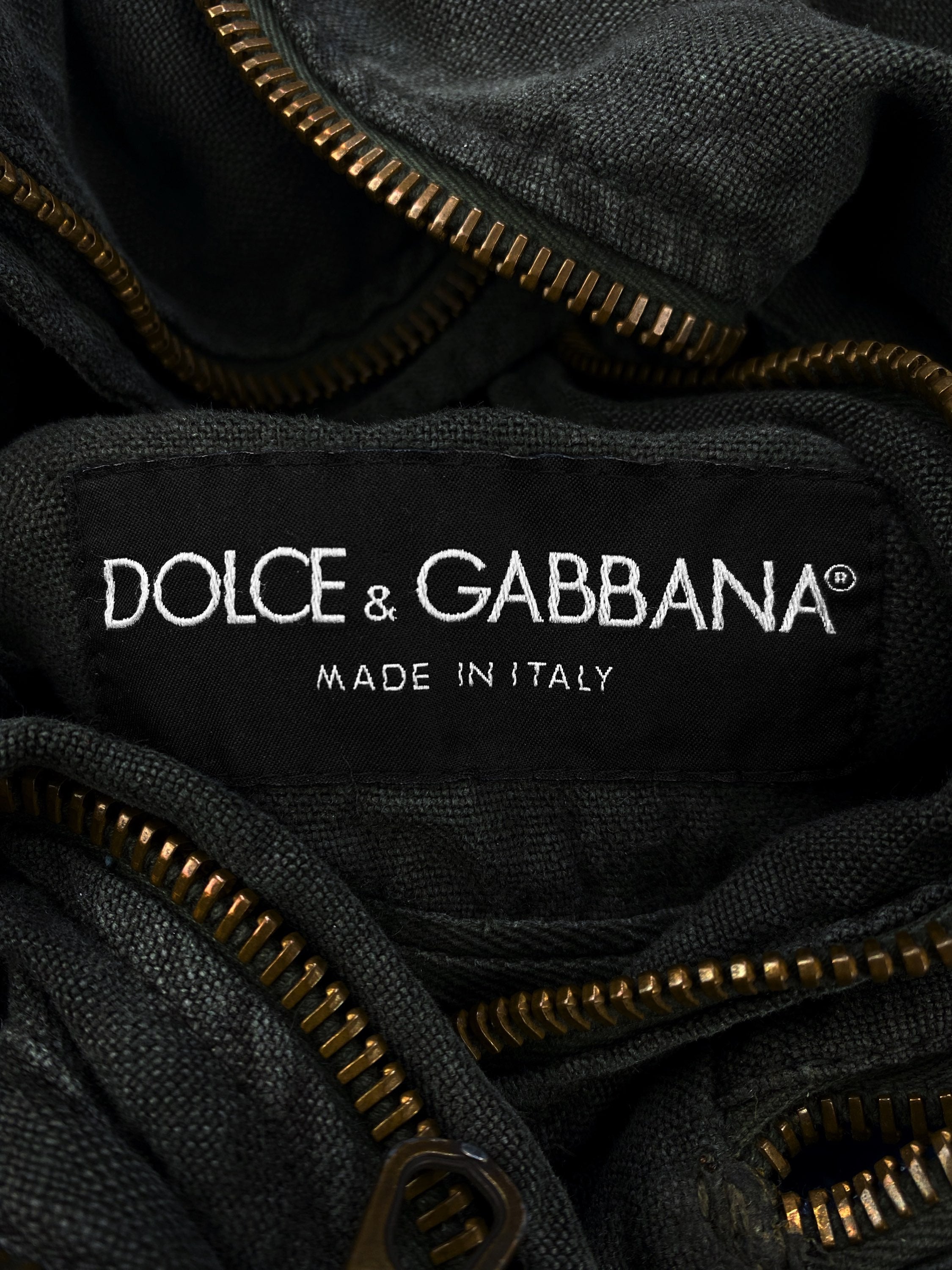 SS03 Dolce &amp; Gabbana ‘3D’ Cargo Pocket Metallic Hunting Jacket