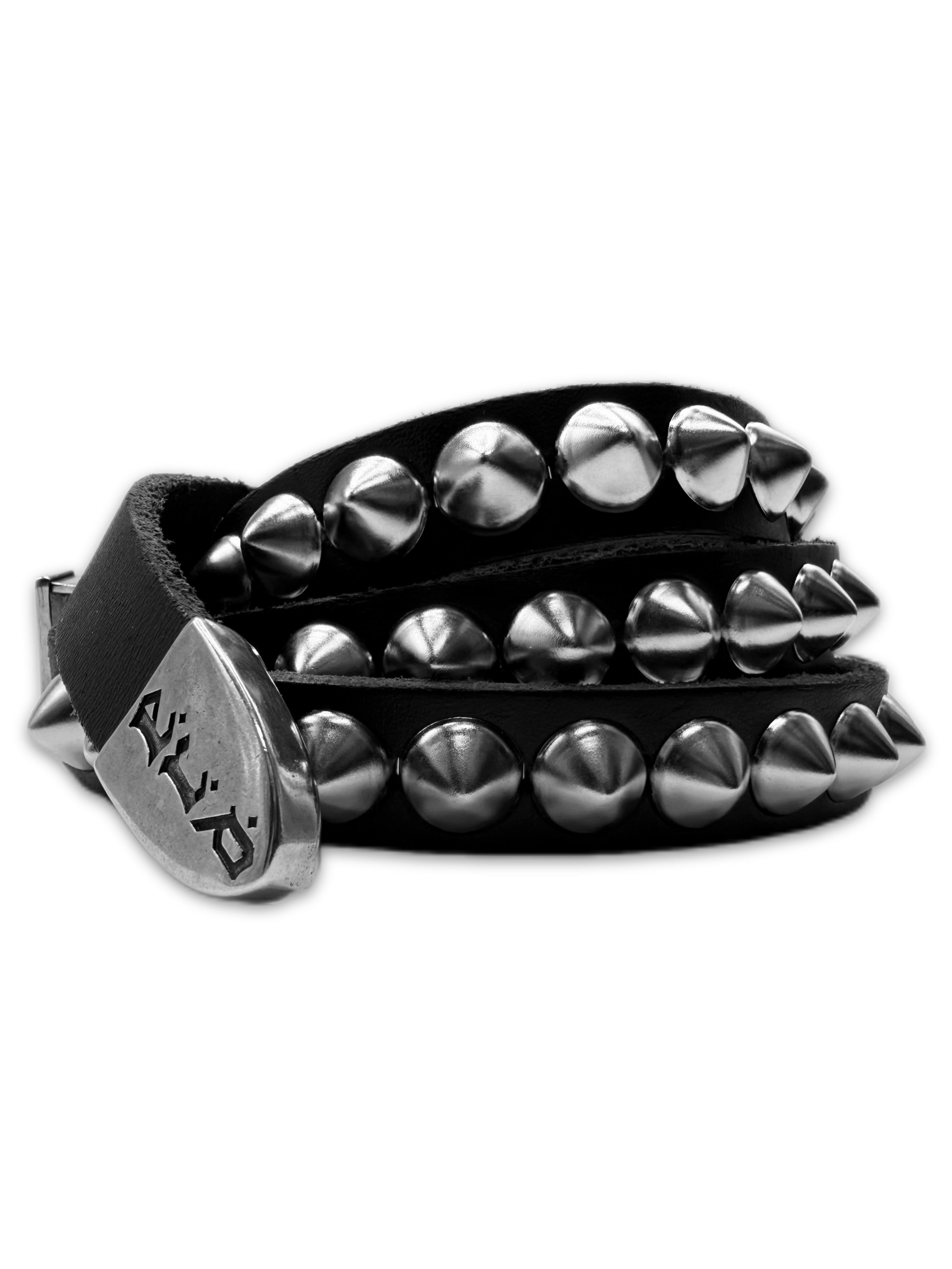 Enfants Riches Deprimes Studded Spike Black Leather Punk Belt