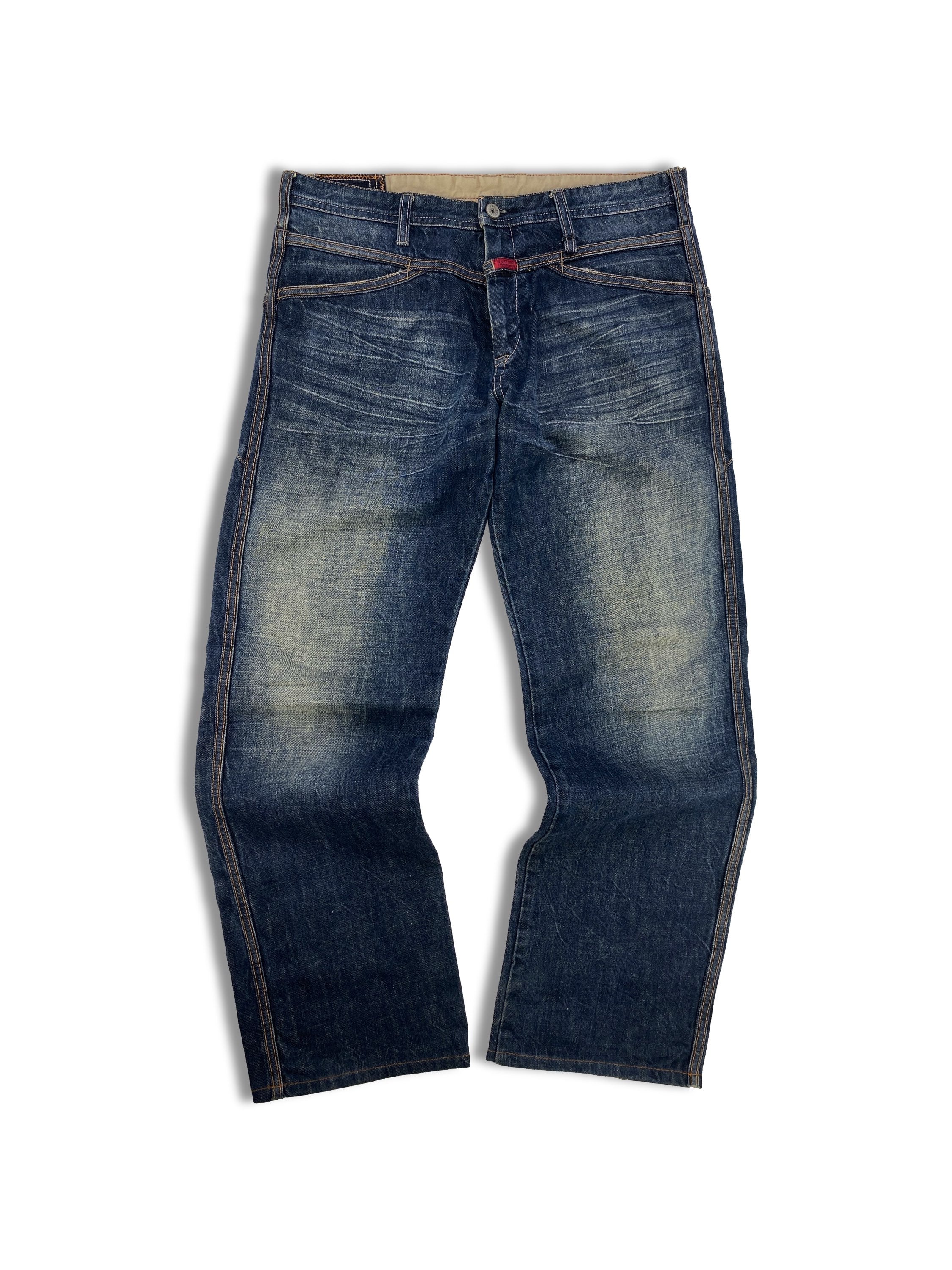 Marithe Francois Girbaud Heavy Weight Reinforced Dark Wash Denim