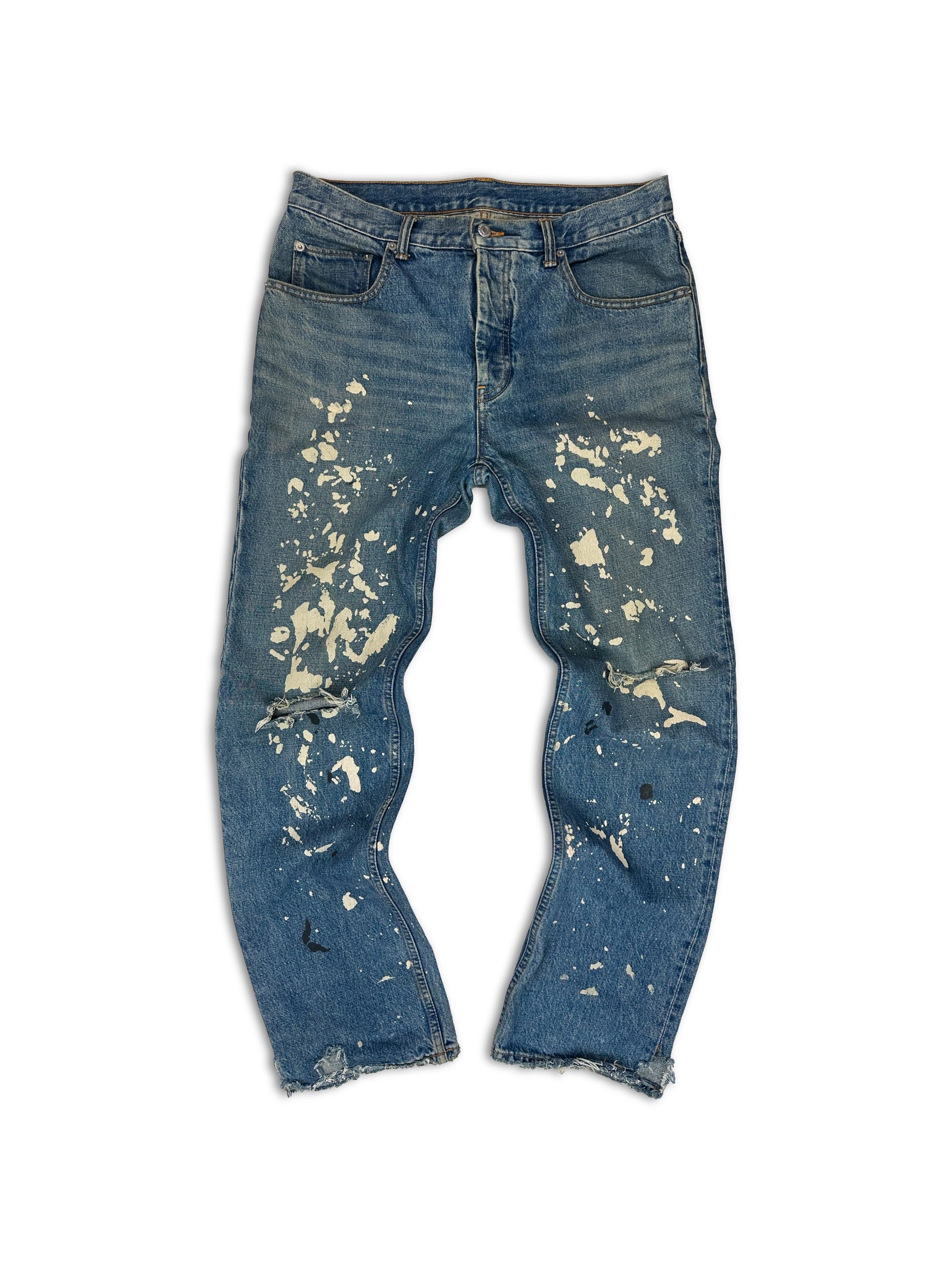 Helmut Lang ‘Painter’ Blue Wash Distressed Re-Edition Denim