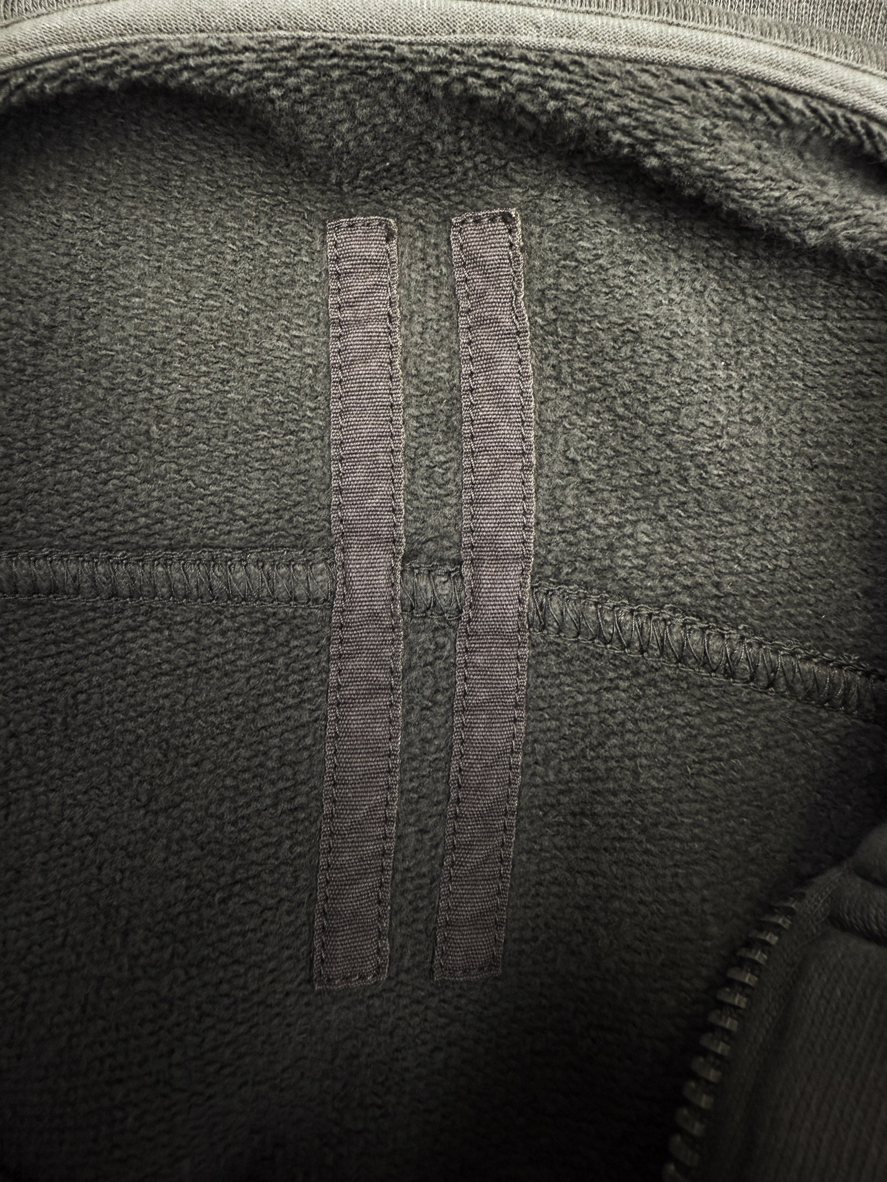 AW15 Rick Owens Asymmetric ‘Bauhaus’ Zip Sweater