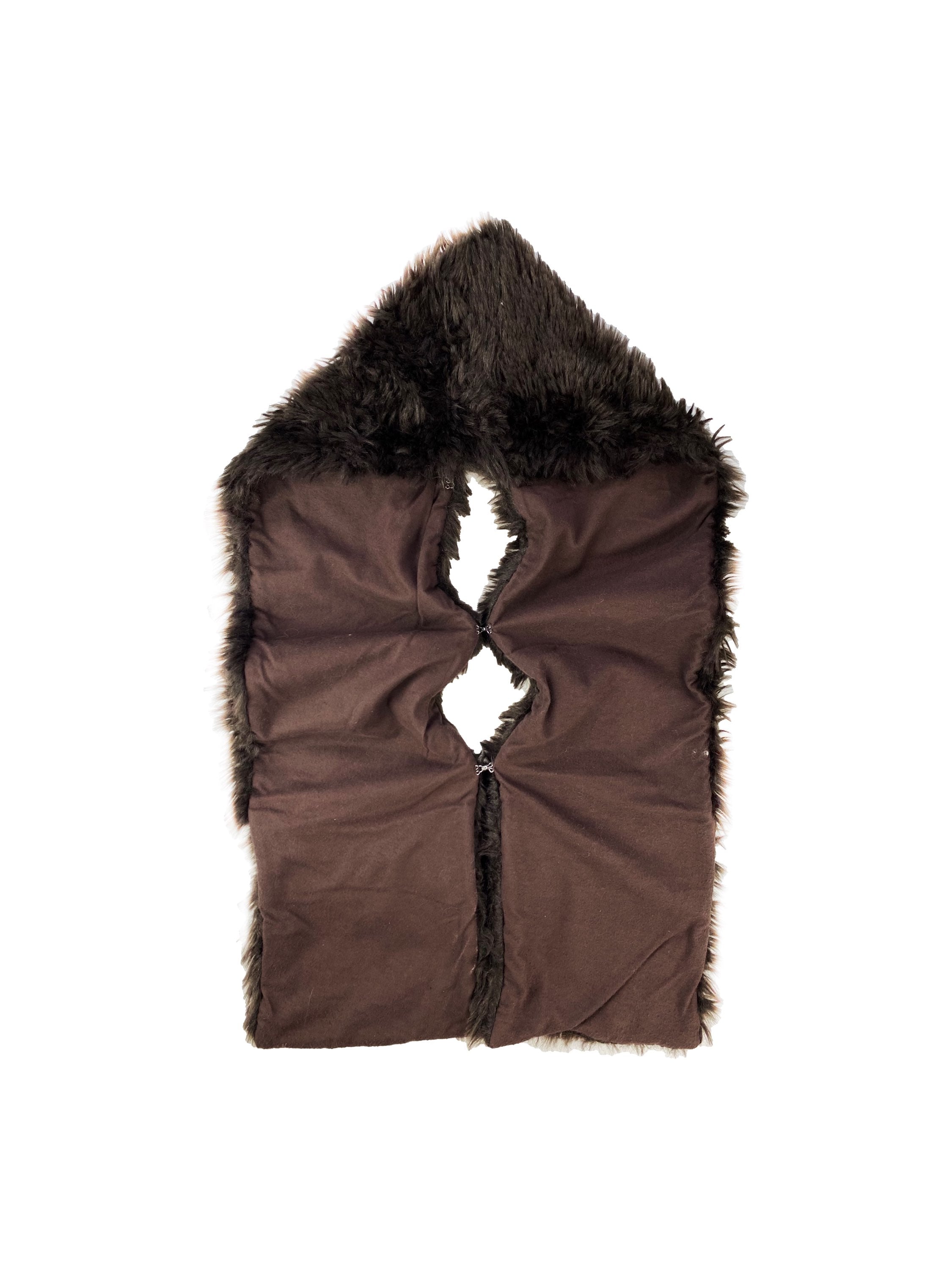 Maison Margiela MM6 Faux Fur Scarf Vest