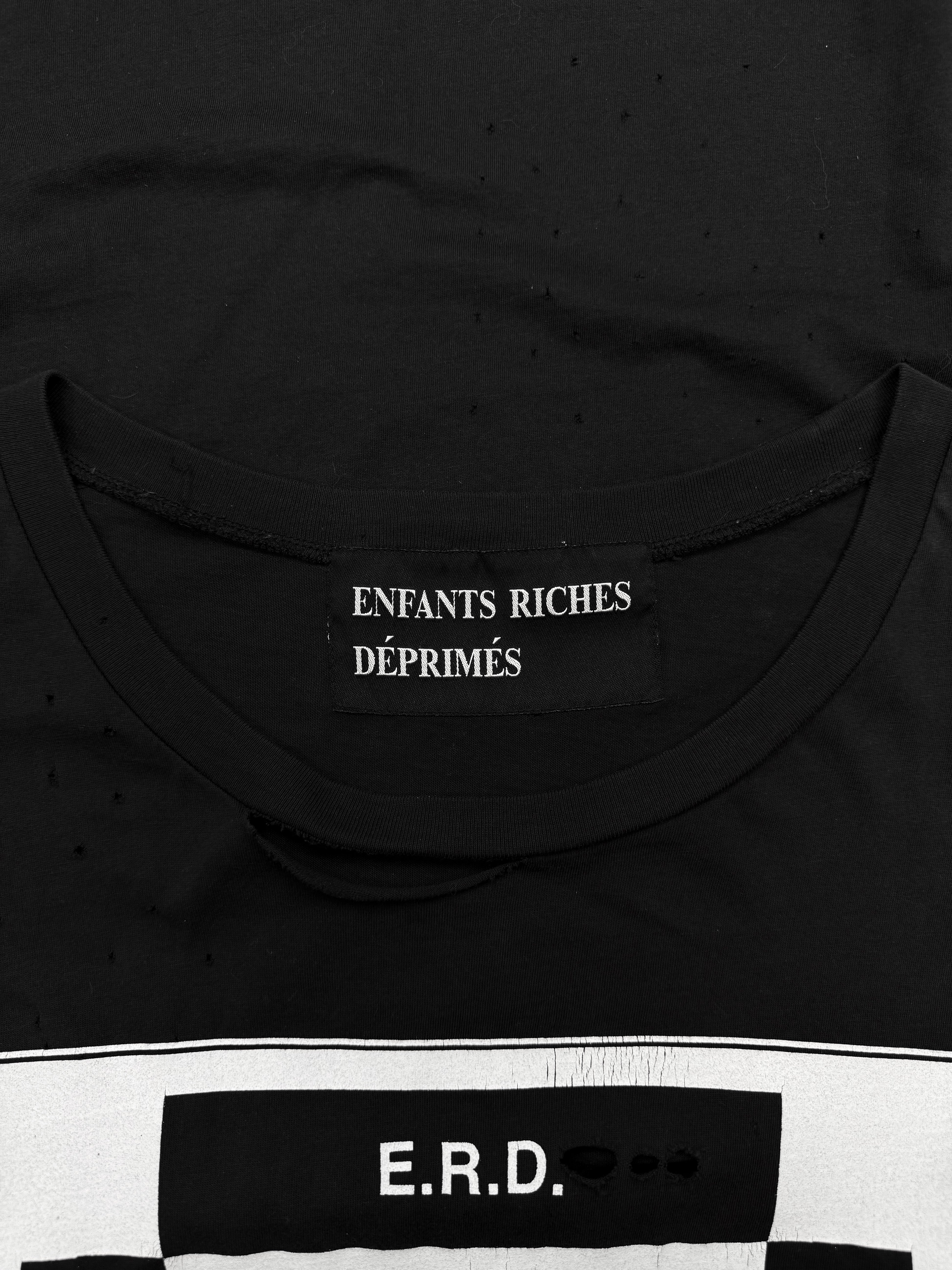 2012 Enfants Riches Deprimes ‘No Reply’ Black Graphic T-Shirt
