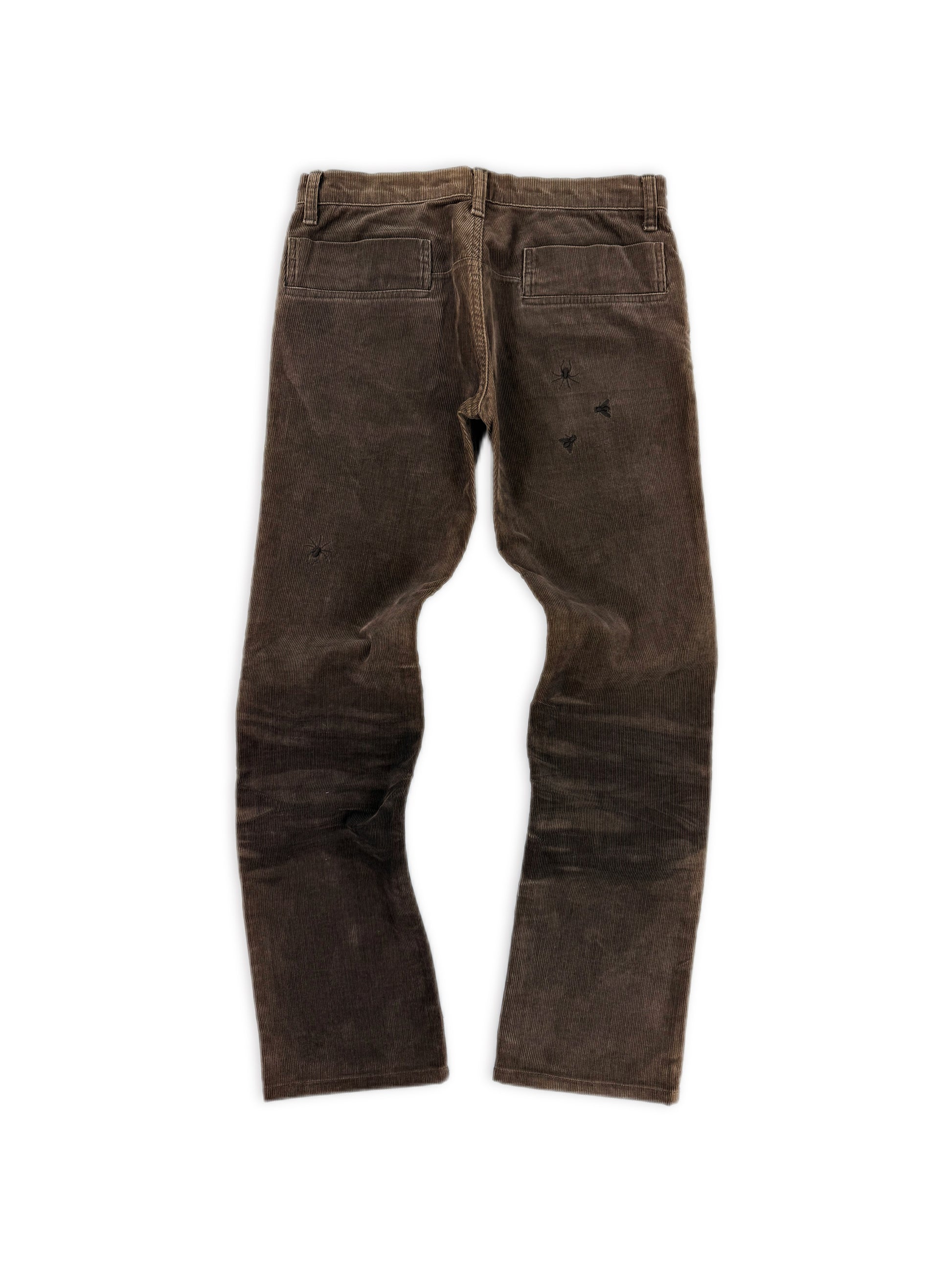 AW06 Undercover ‘Guru Guru’ Bug / Insect Corduroy Brown Pants