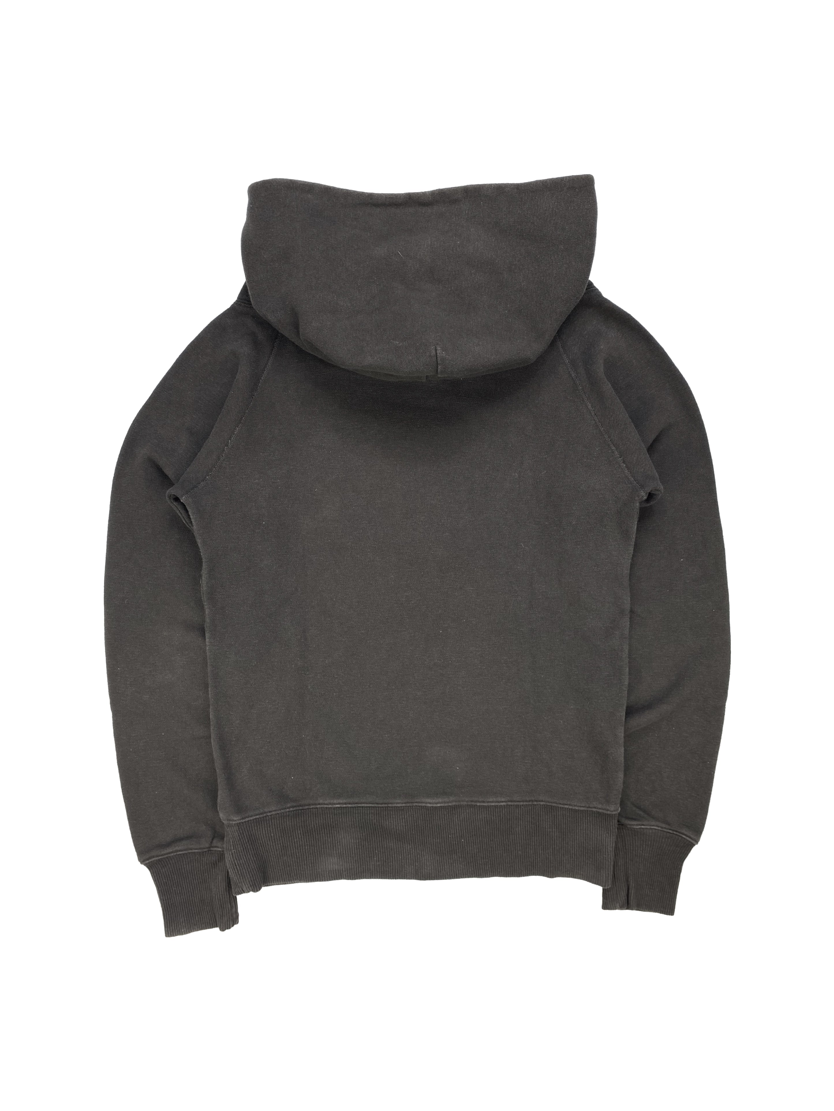 Kapital “SURF” Button Clasp Slate Grey Raglan Hoodie
