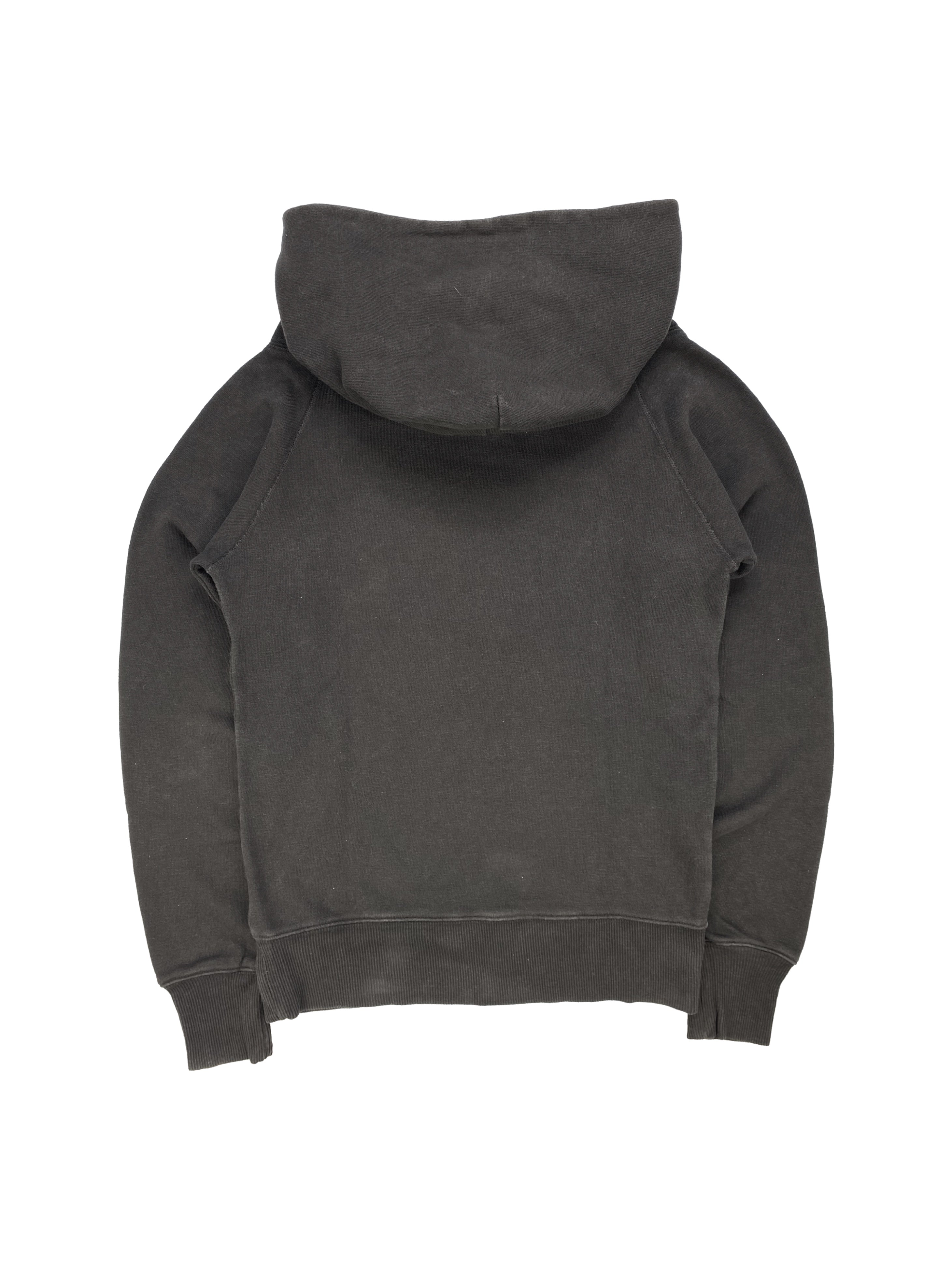 Kapital “SURF” Button Clasp Slate Grey Raglan Hoodie