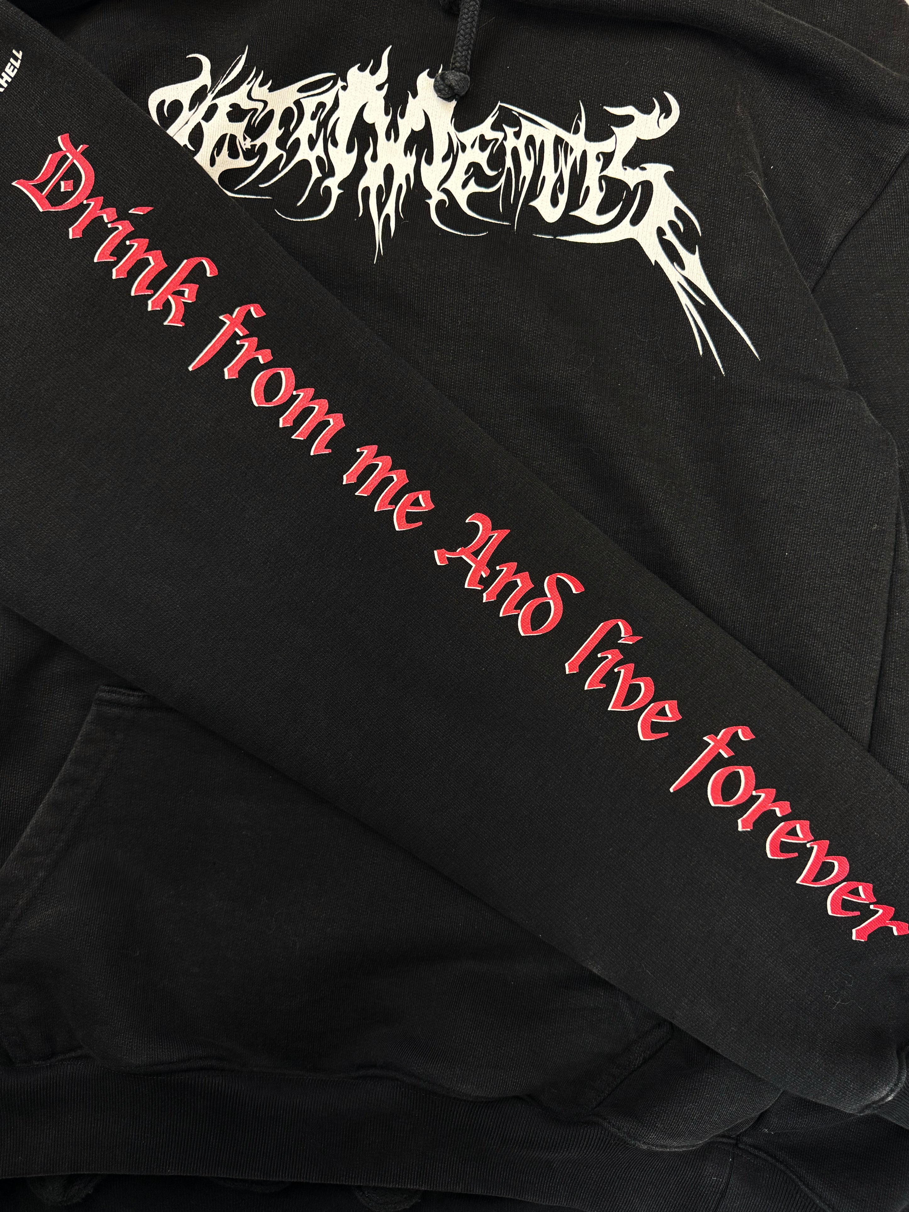 AW17 Vetements Homme ‘Total Fucking Darkness’ Pentagram Hoodie