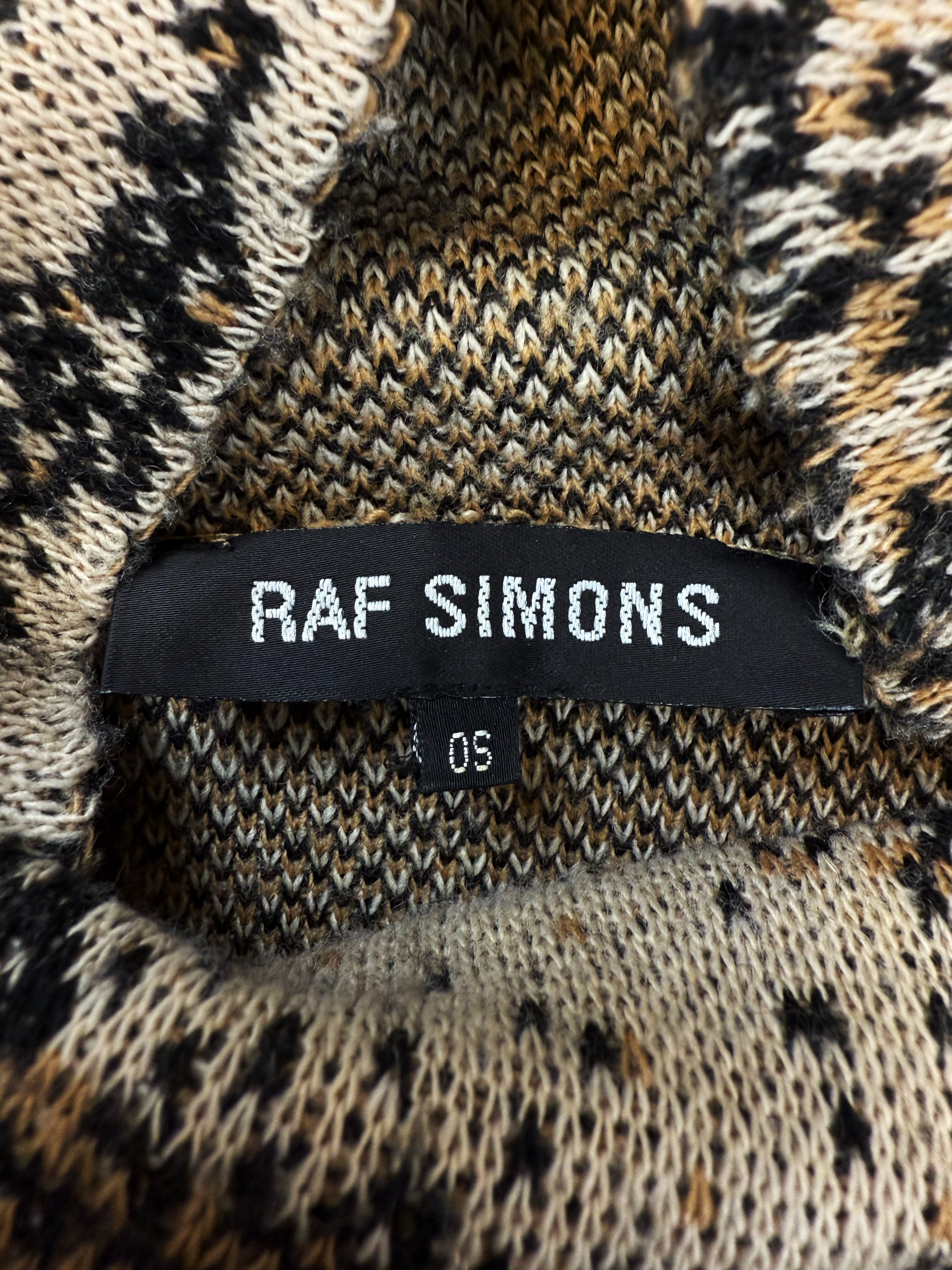 AW02 Raf Simons Virginia Creeper Digi Camo Knitted Turtleneck