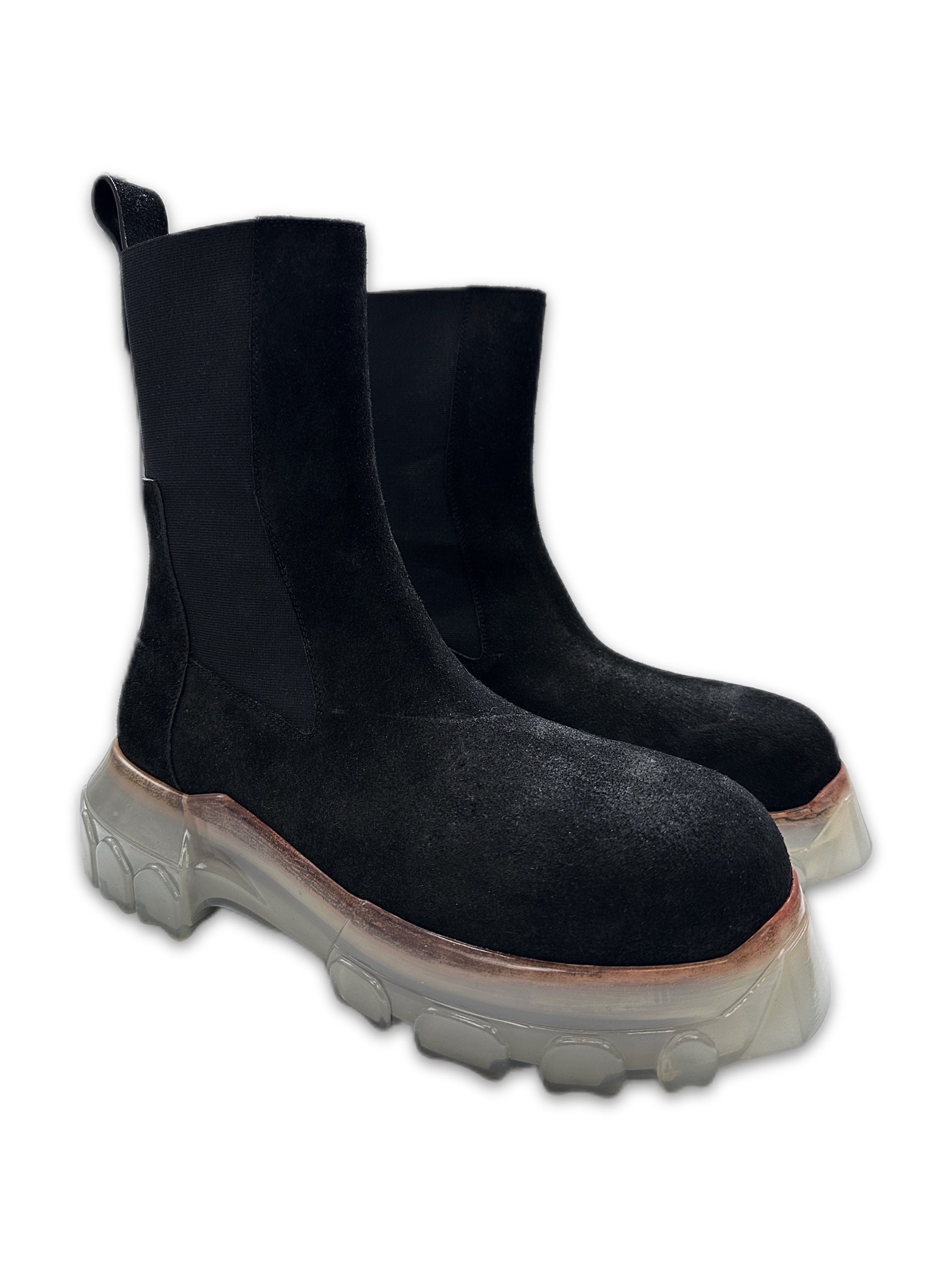 Rick Owens ‘Beatle’ Bozo Tractor Rustic Suede Boots