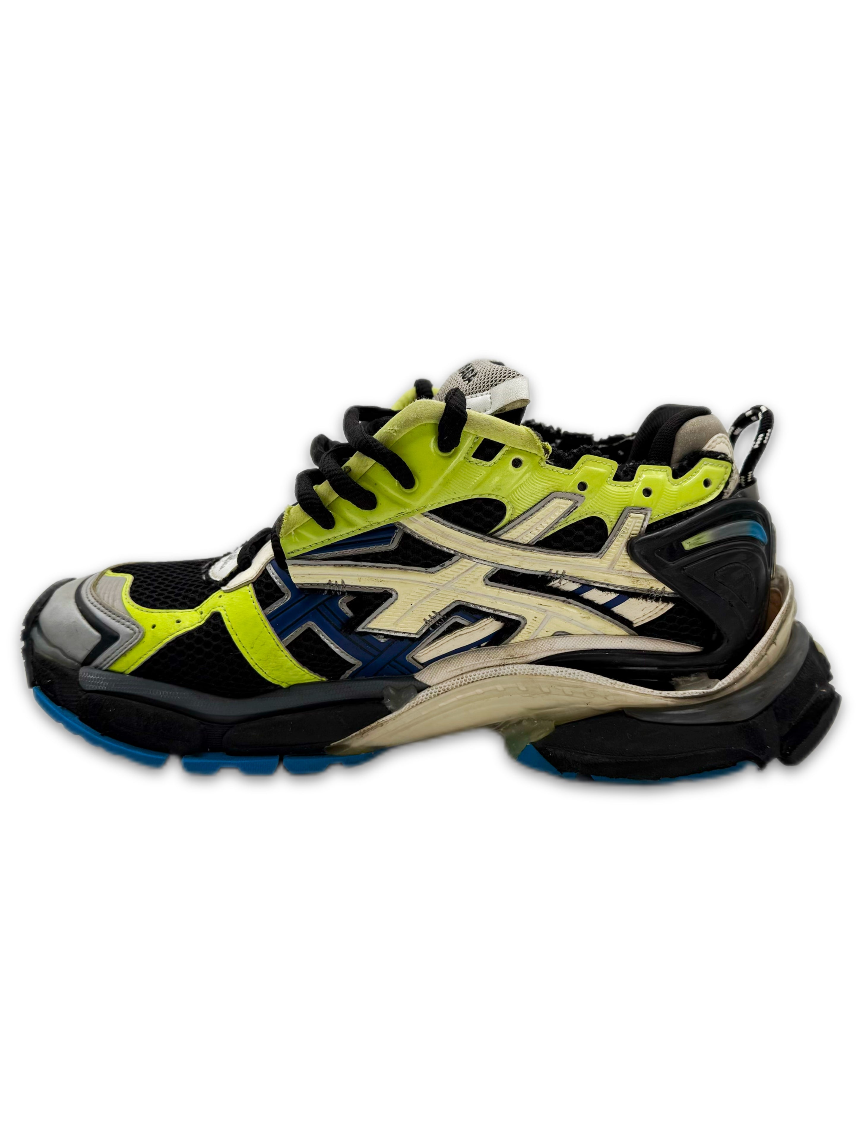 Balenciaga ‘Runner’ Neon Green / Blue Low-top Sneakers