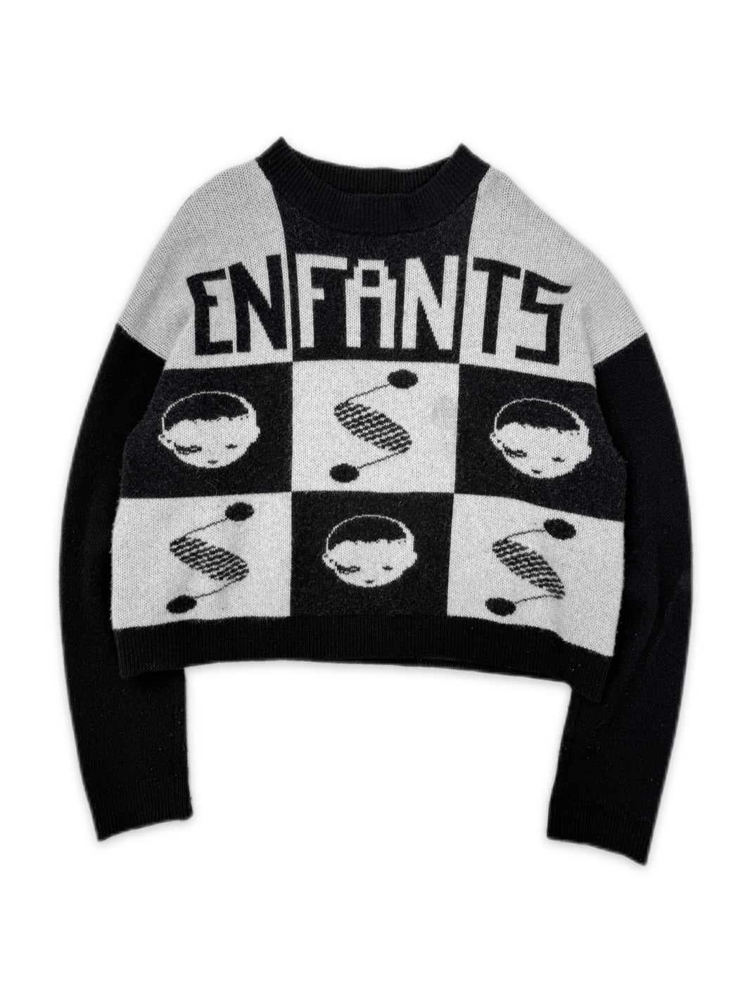 AW22 Enfants Riches Deprimes Checkered Cashmere Knit Sweater