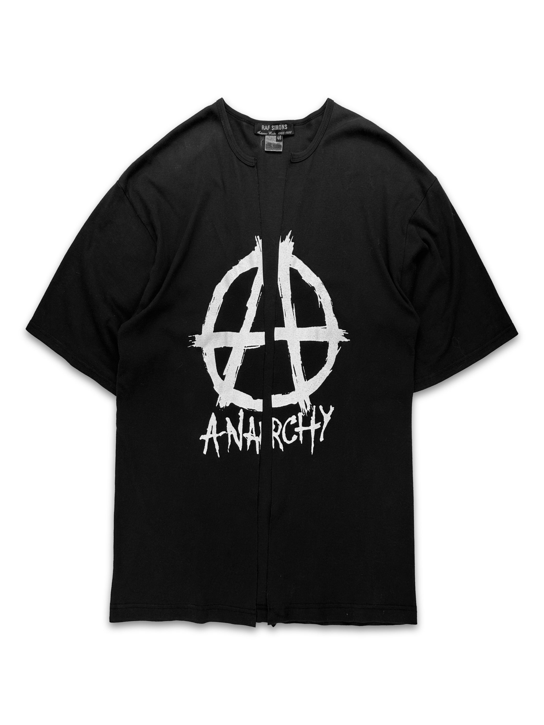 AW98 Raf Simons ‘Anarchy’ Motif Radioactivity Split T-Shirt