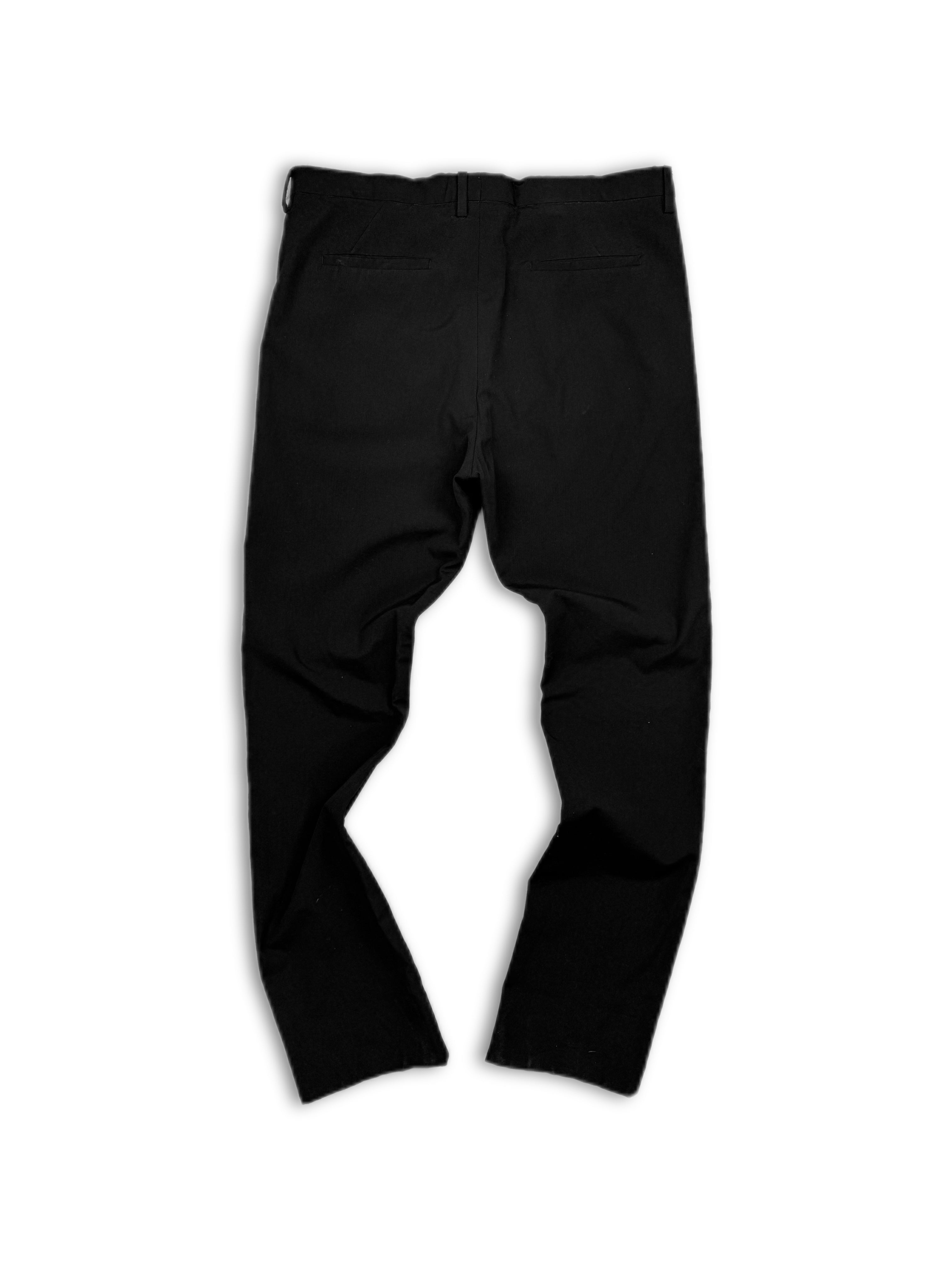 AW14 Deepti Zipper Fly Black P-035 Virgin Wool Pants