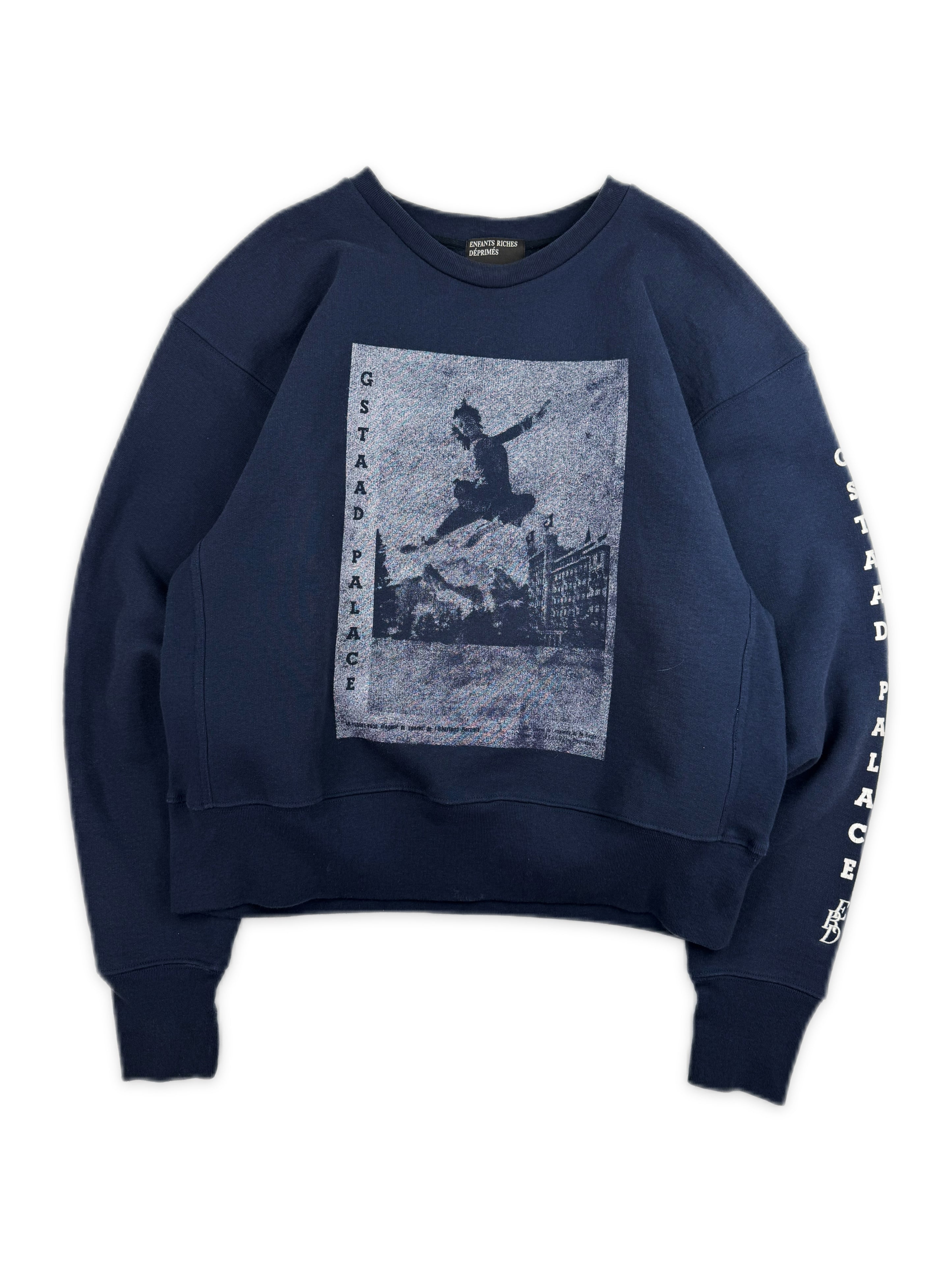 Enfants Riches Deprimes ‘Gstaad Palace’ Graphic Crewneck Sweater