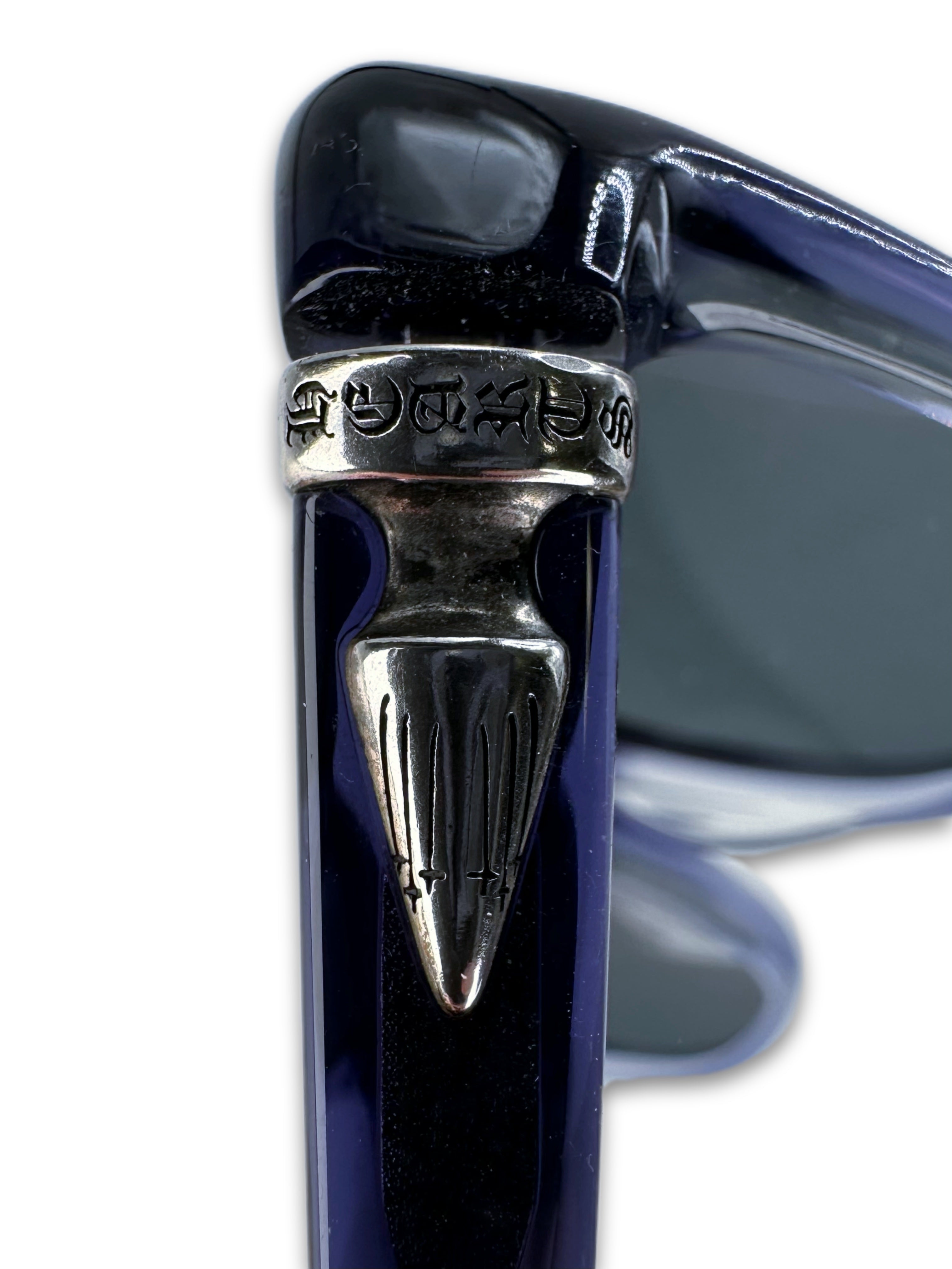 Chrome Hearts ‘Swampass’ Purple .925 Silver Spike Sunglasses