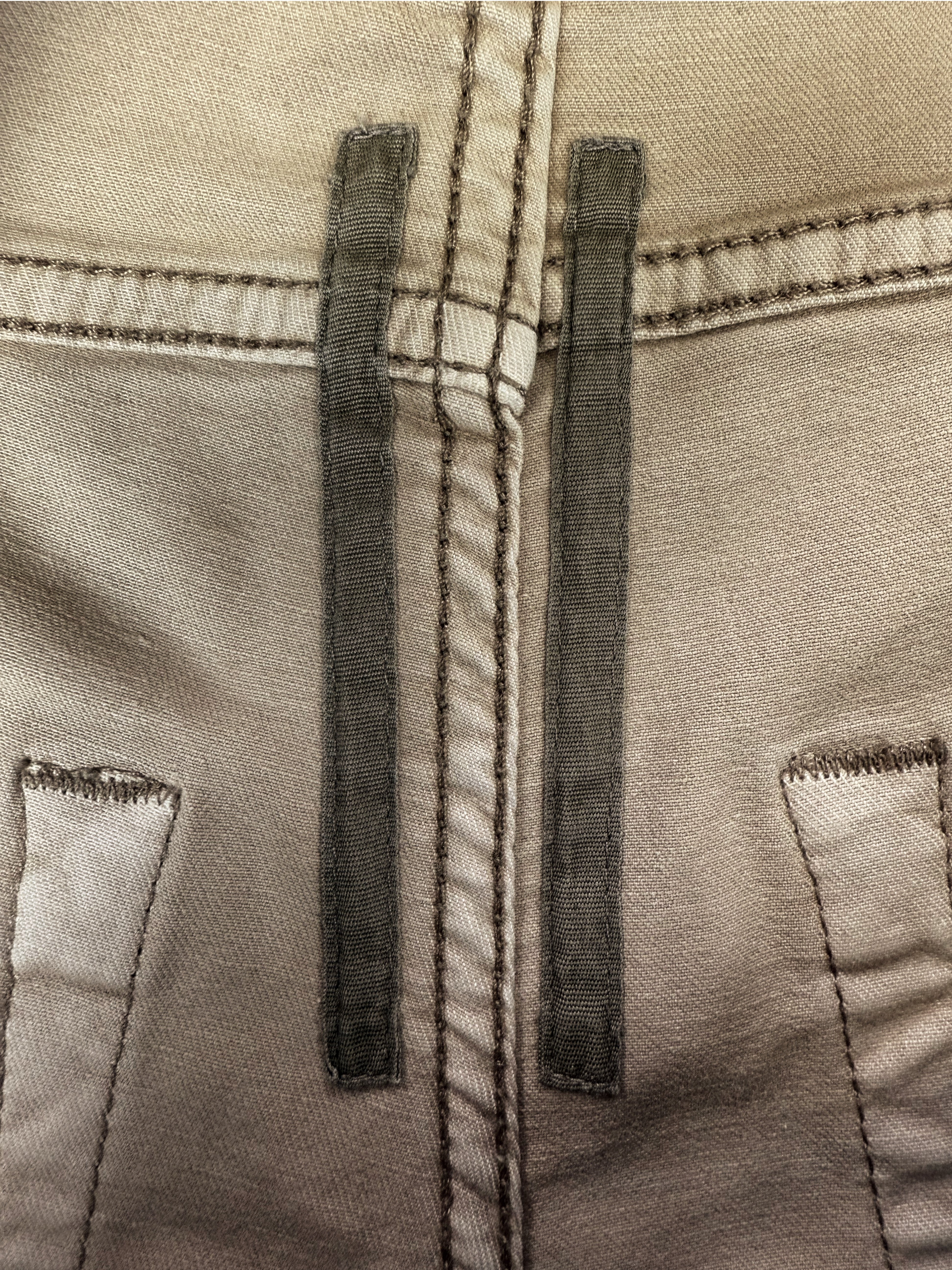 Rick Owens Beige ‘5 Pocket’ Skinny Cut Denim