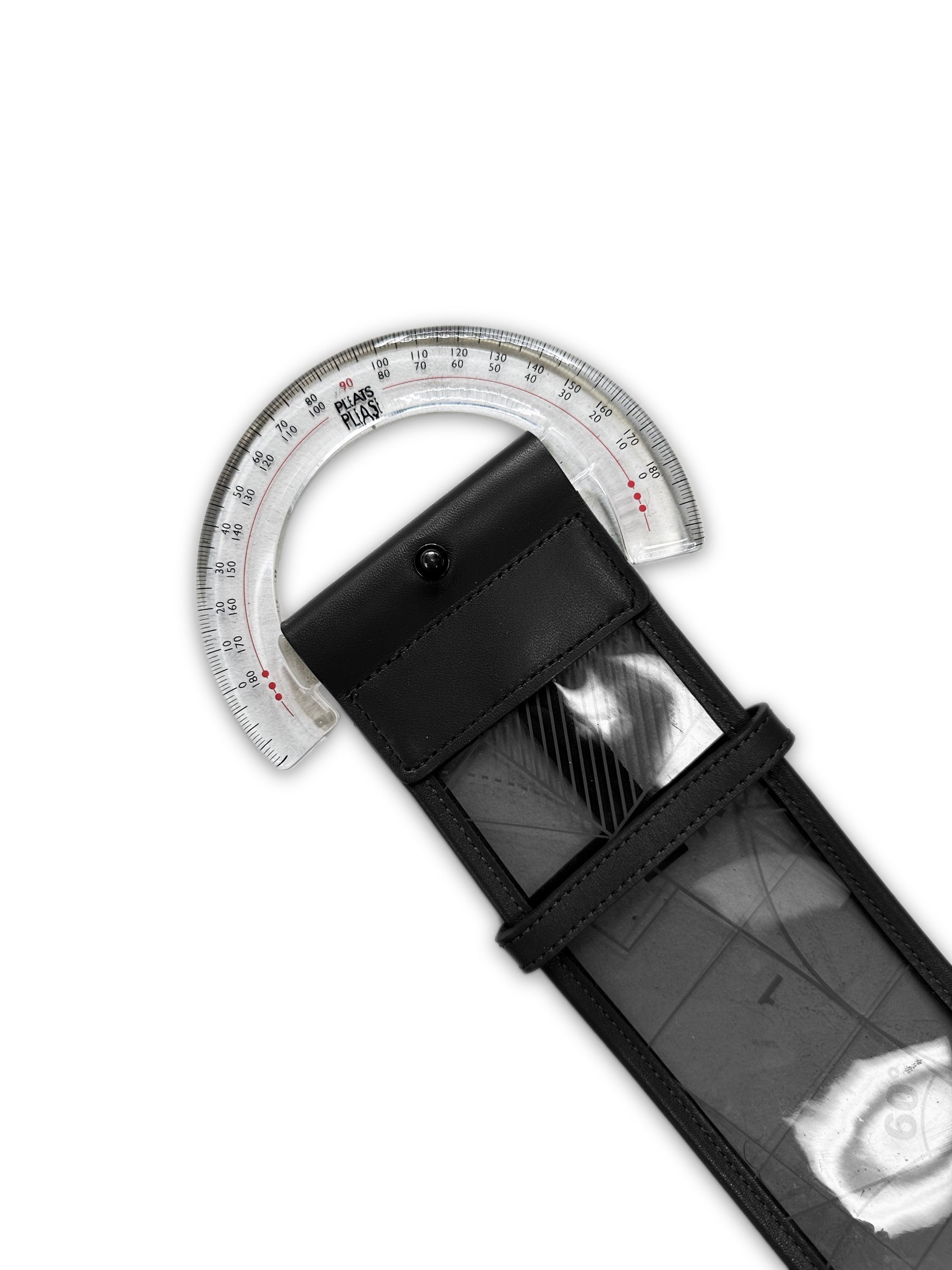 00s Issey Miyake Pleats Please ‘Protractor’ PVC Belt
