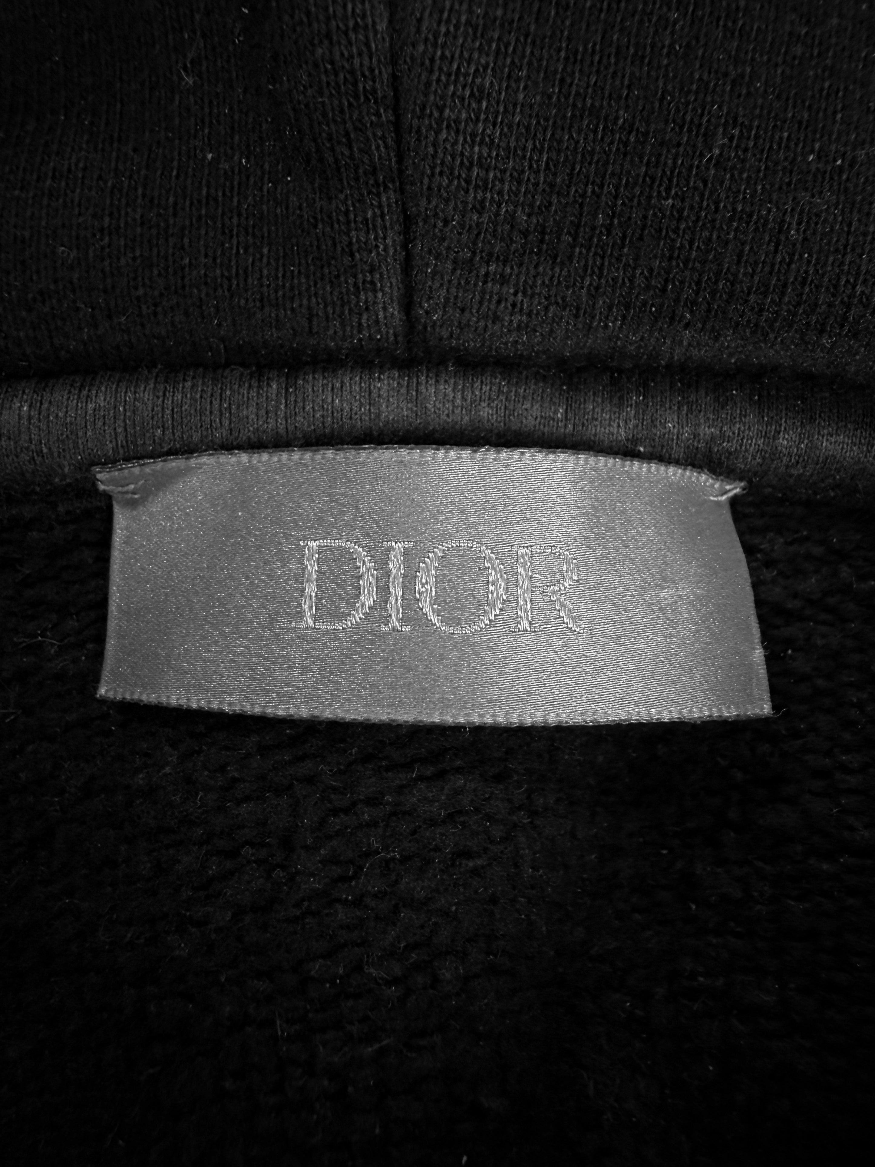 Dior x Daniel Arsham Black Heavyweight Logo Hoodie
