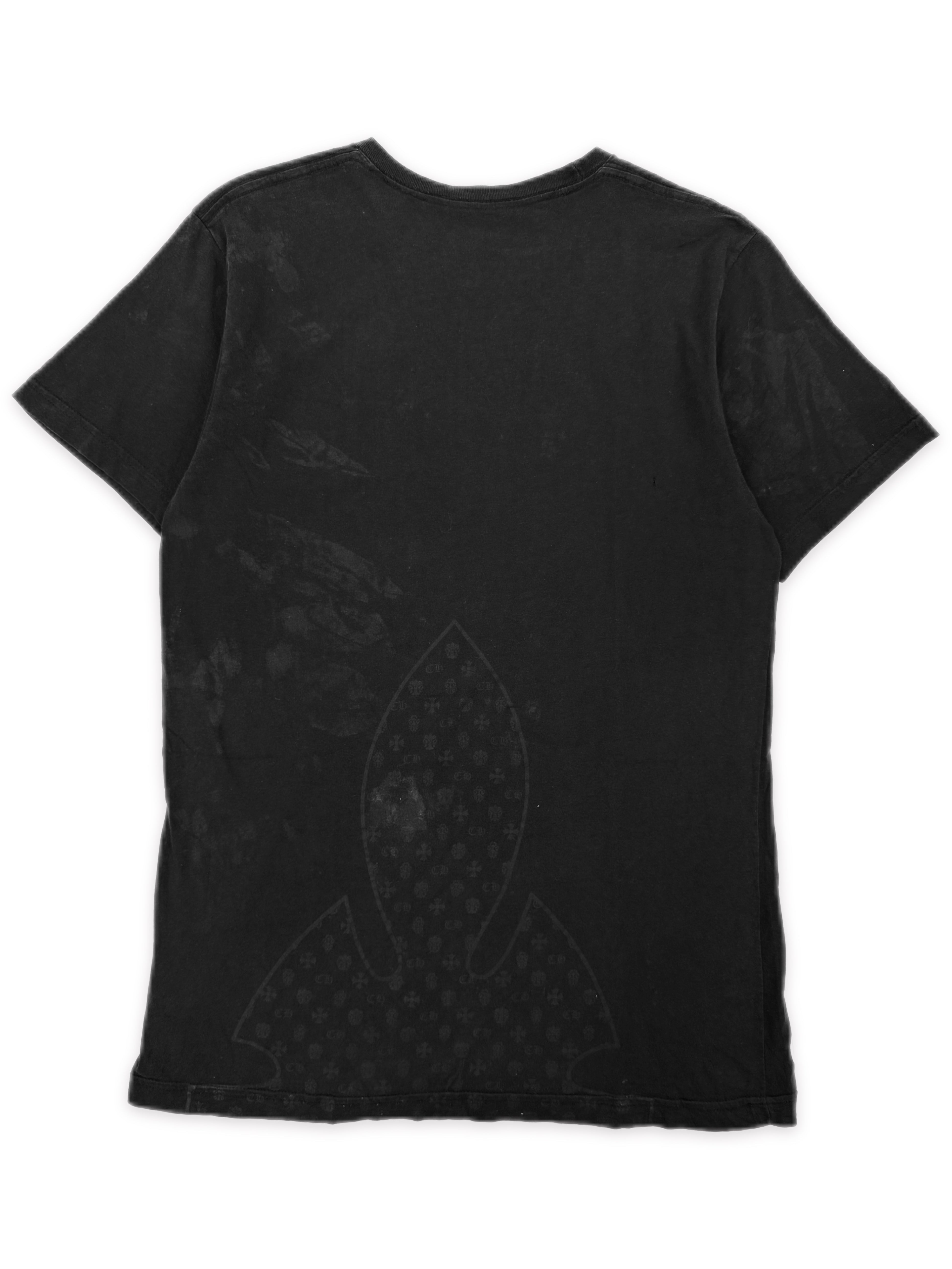 Chrome Hearts Fleur Plus Logo Black Pocket T-Shirt