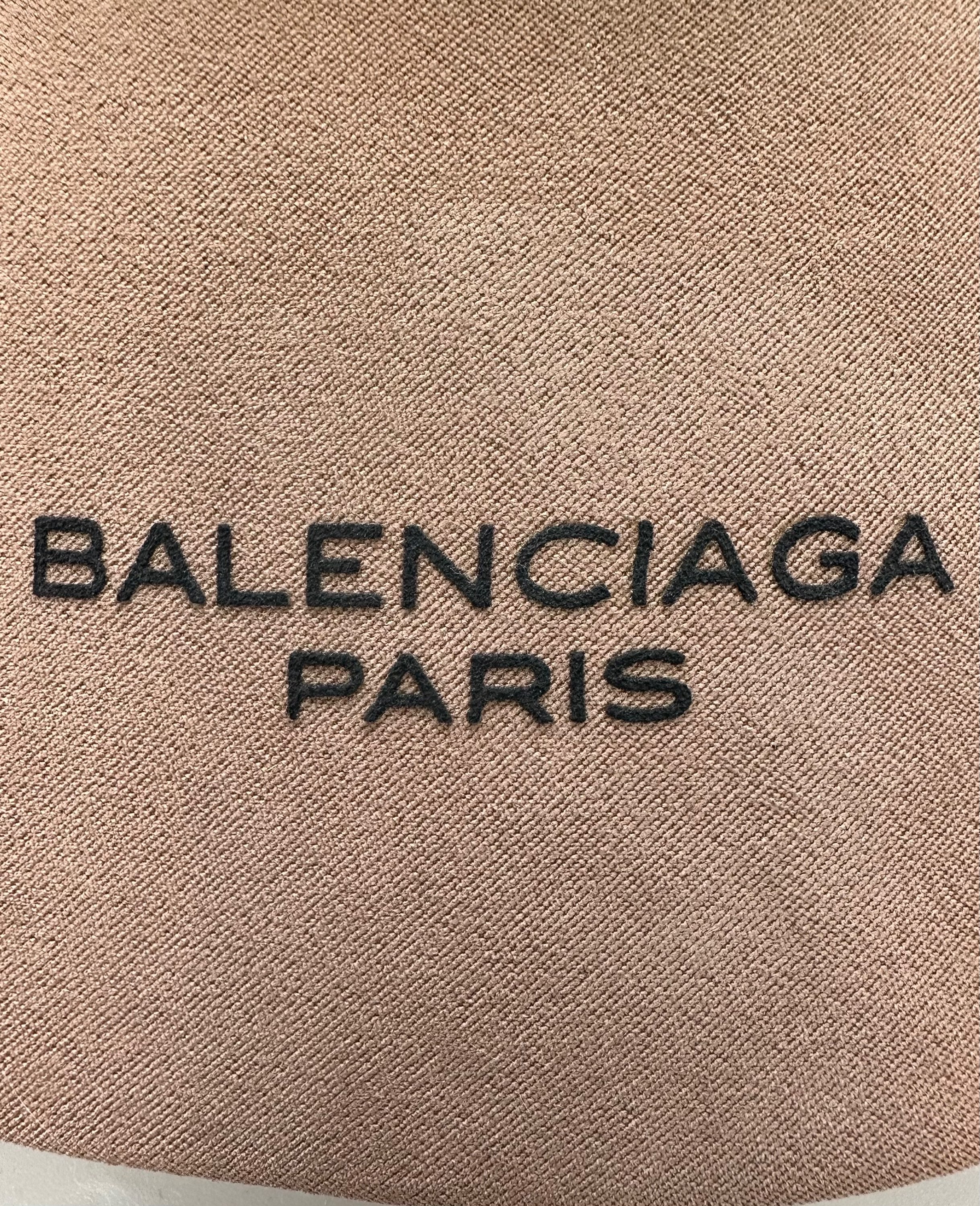 90s Balenciaga Embroidered Tan Logo Visor Hat