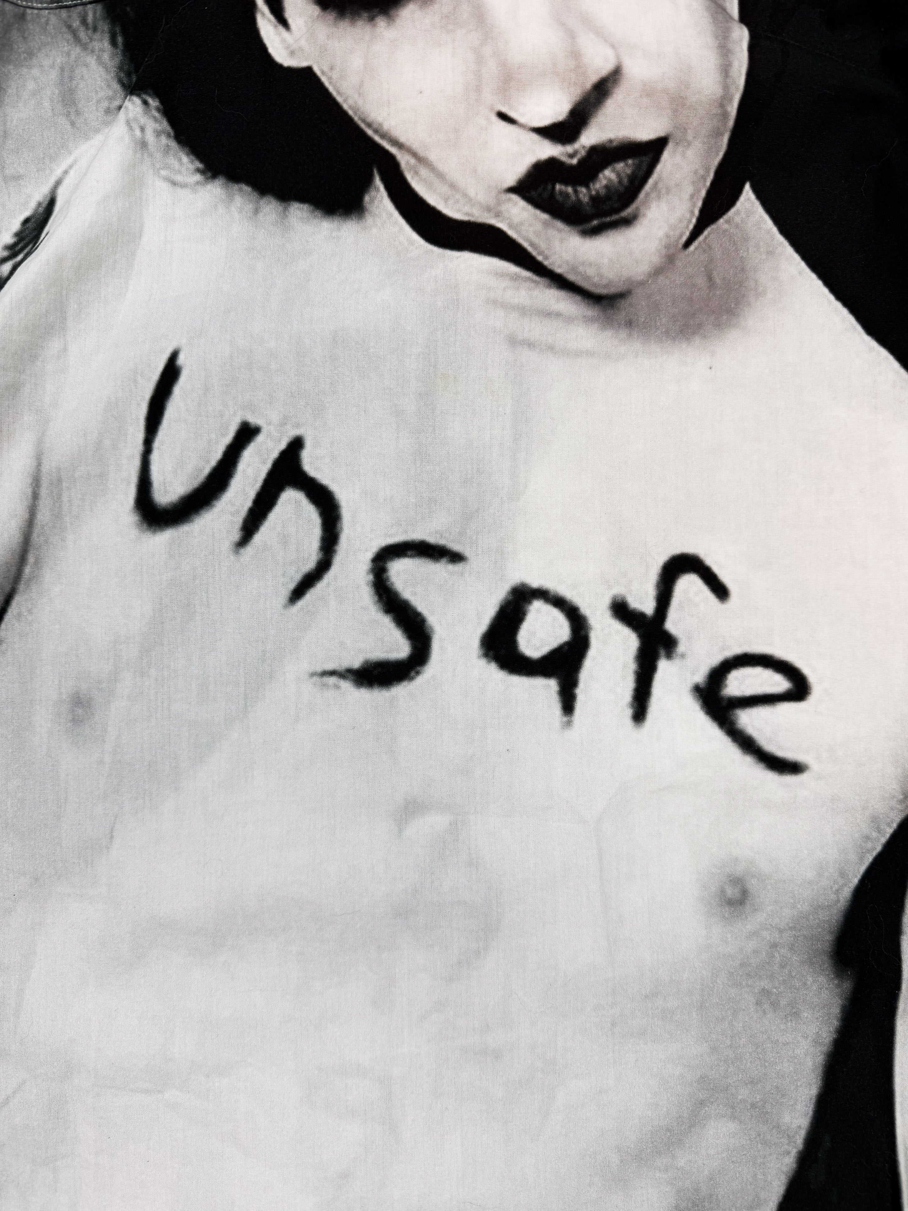 AW18 Vetements ‘Marilyn Manson’ Unsafe Oversized Button Up