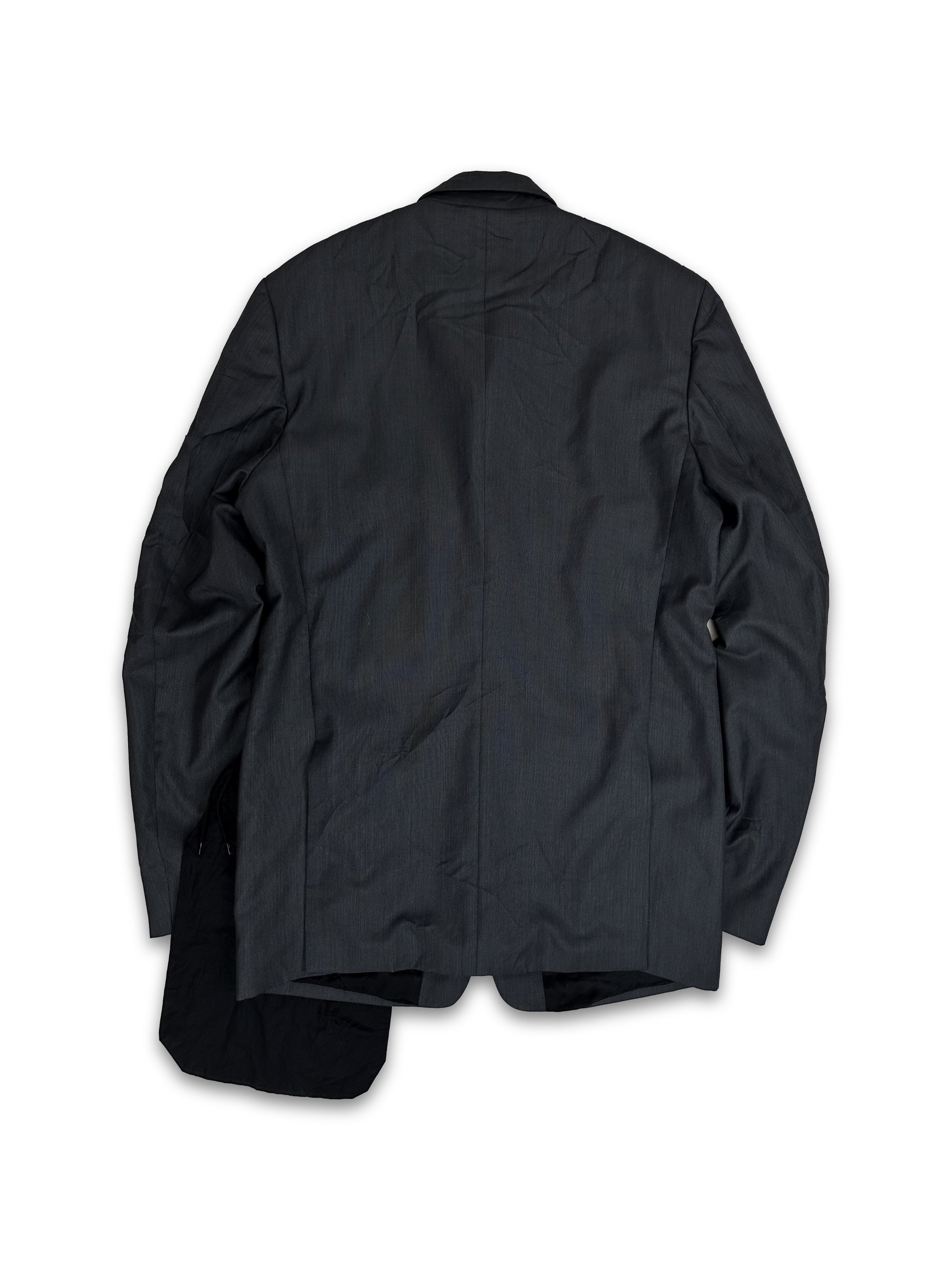 AW19 Vetements Mega Pocket Embroidered Logo Suit Jacket