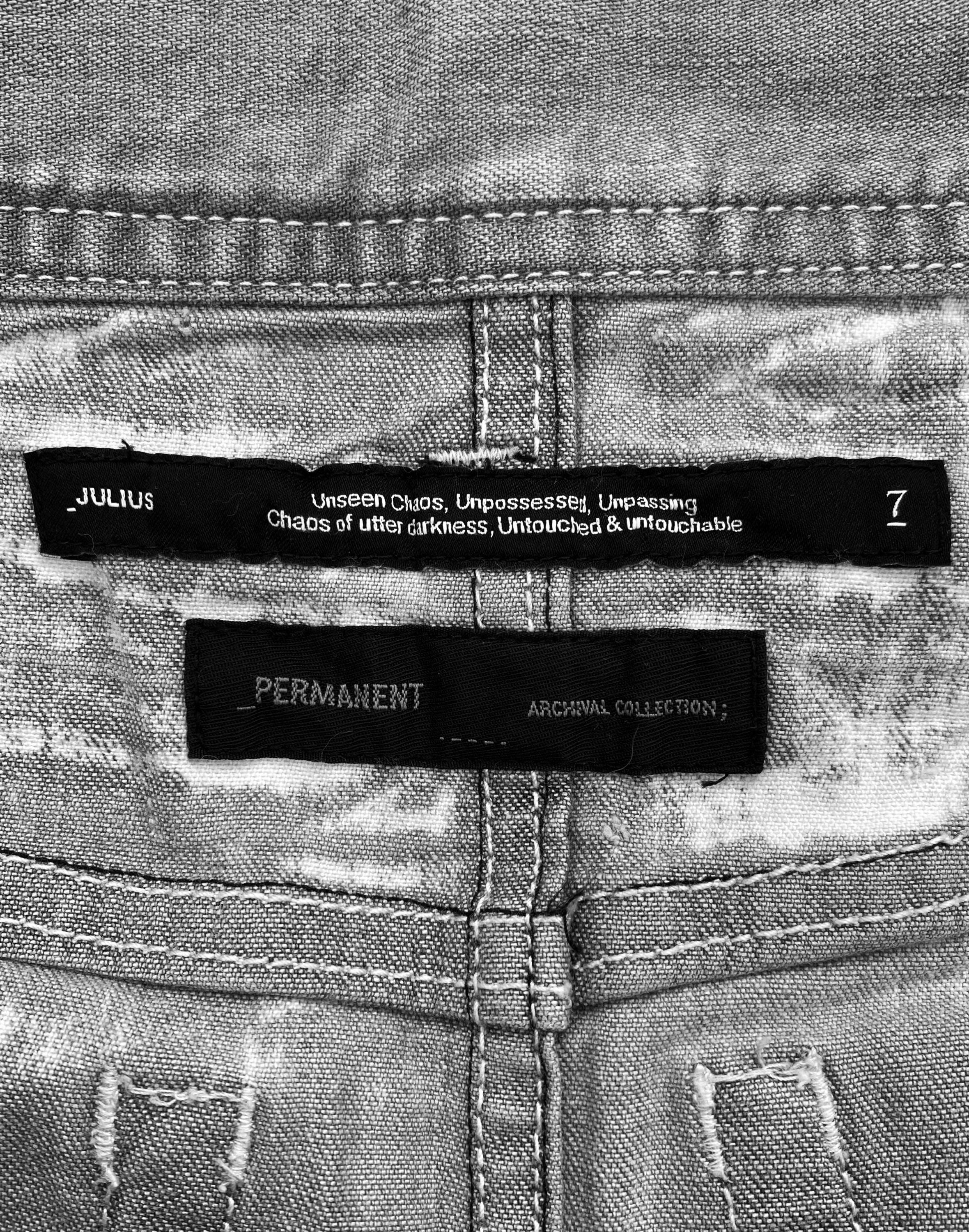 Sample Julius Distressed Stone Wash Reinforced Denim Jeans