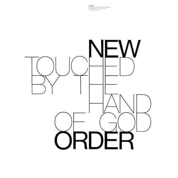AW03 Raf Simons ‘New Order’ Hand of God Black Graphic Hoodie