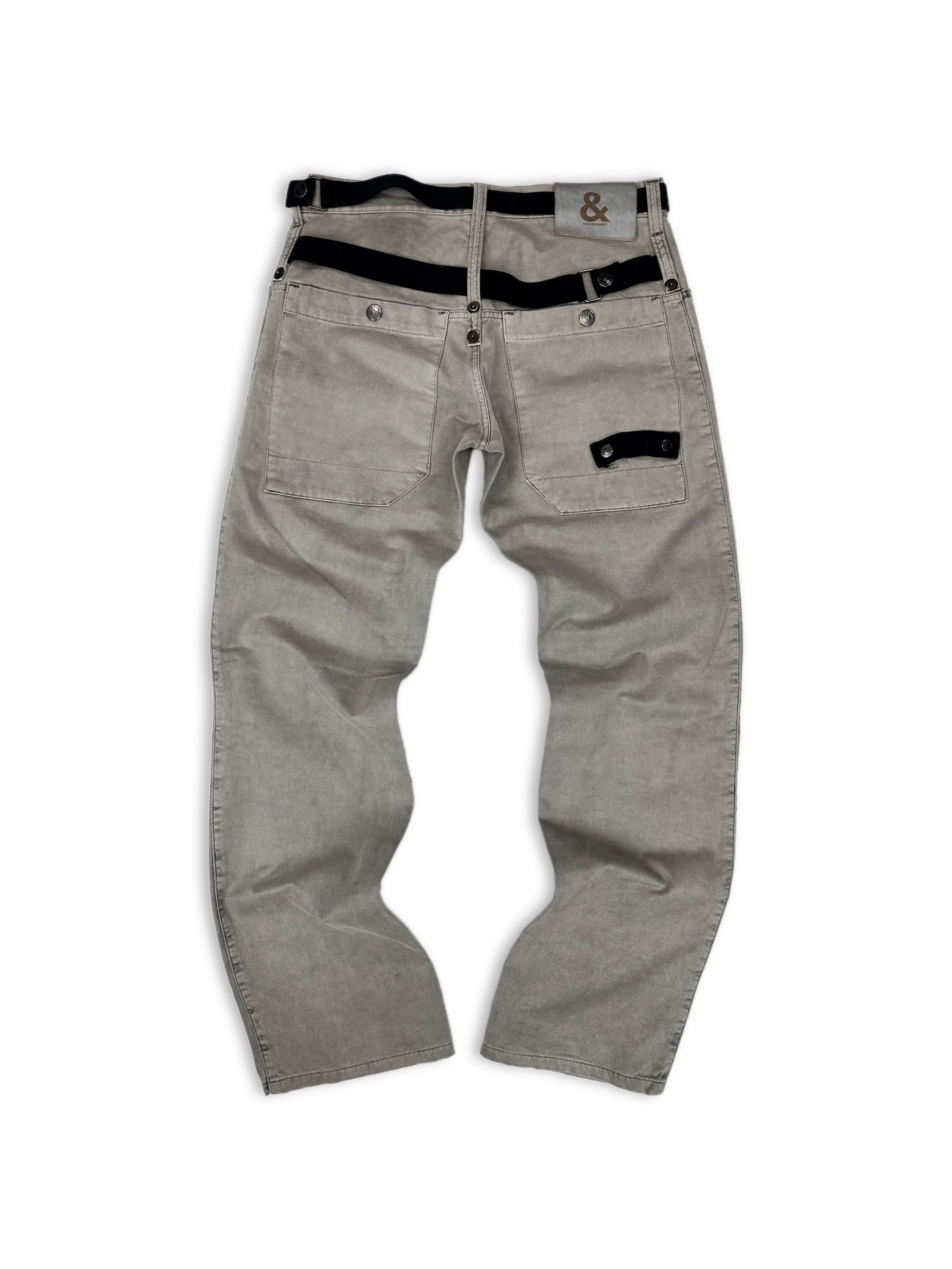 AW03 Dolce &amp; Gabbana ‘Bondage’ Reinforced Washed Denim