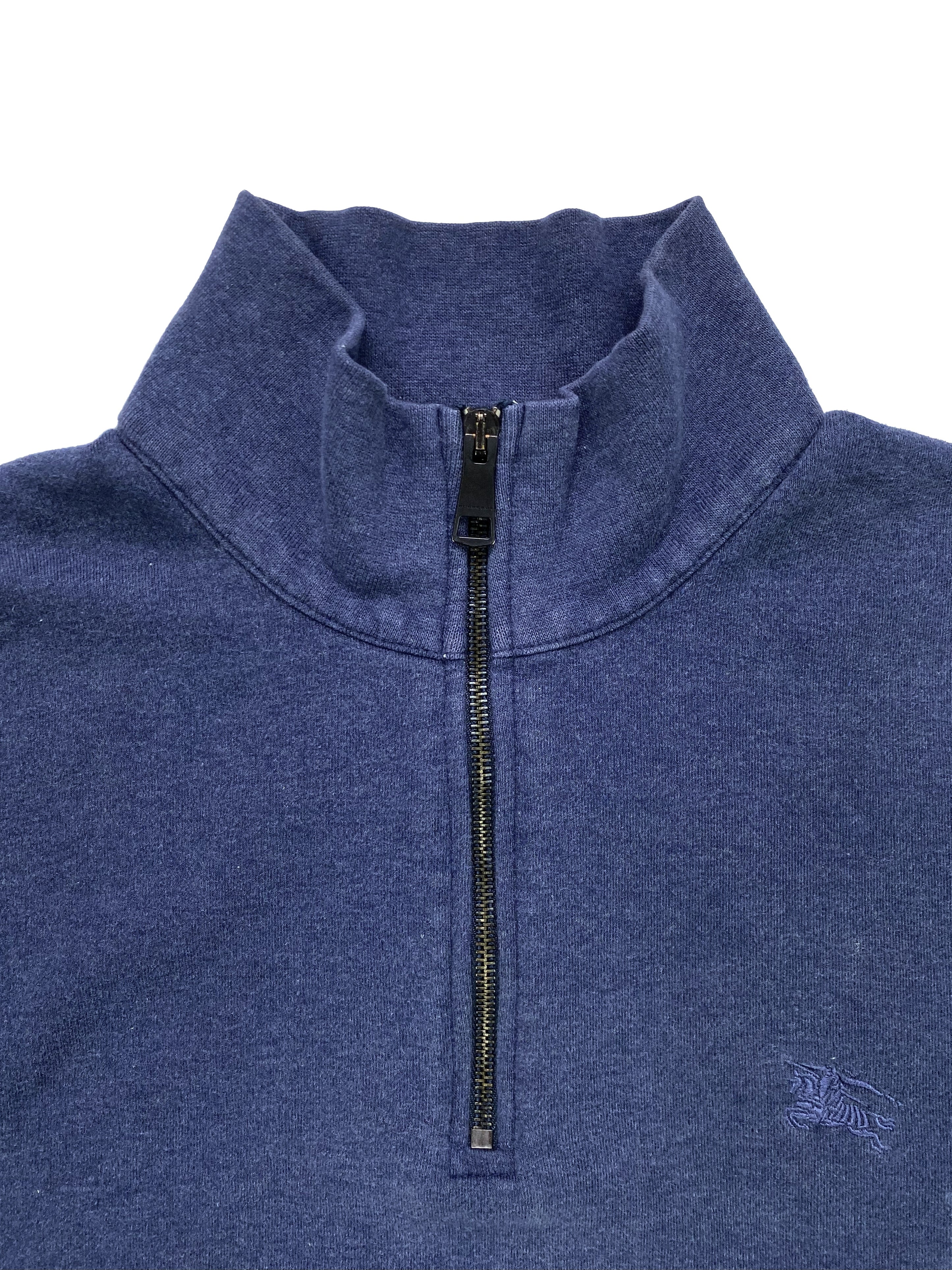 Burberry Embroidered Quarter-zip Monogram Sweater