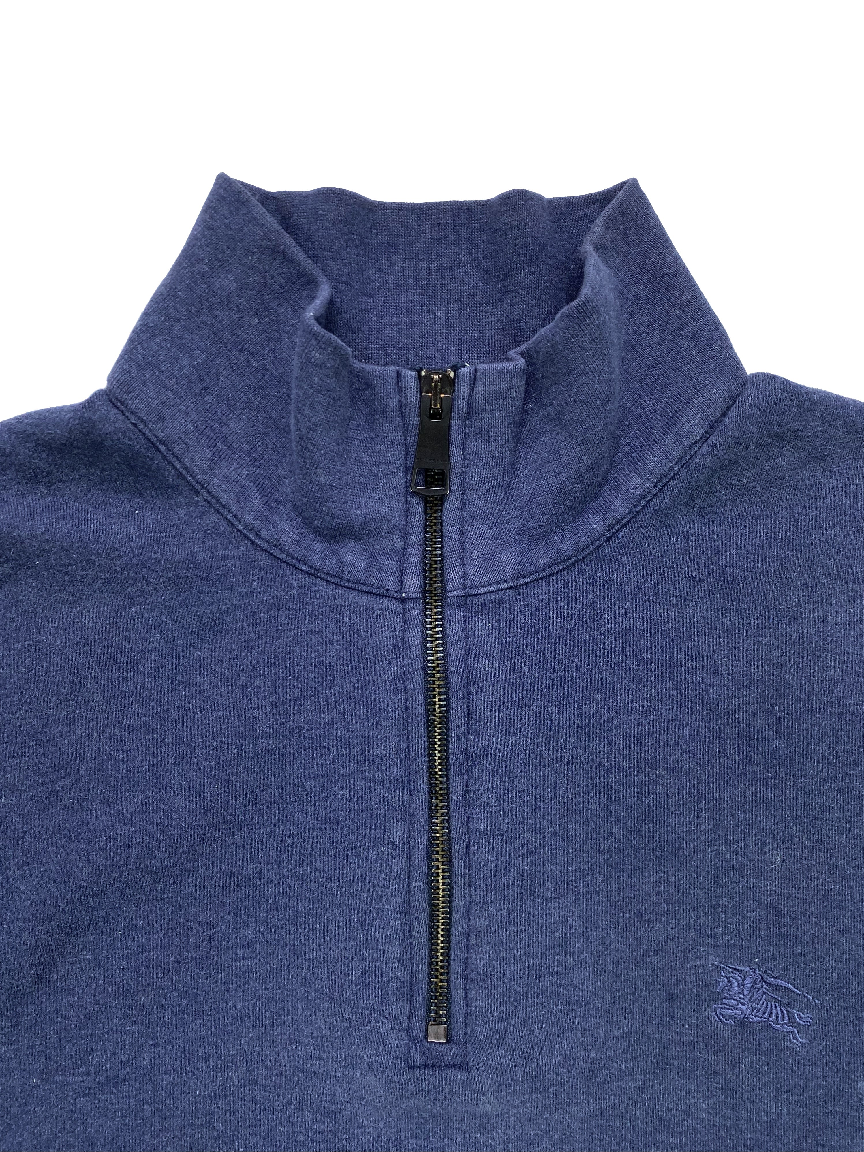 Burberry Embroidered Quarter-zip Monogram Sweater