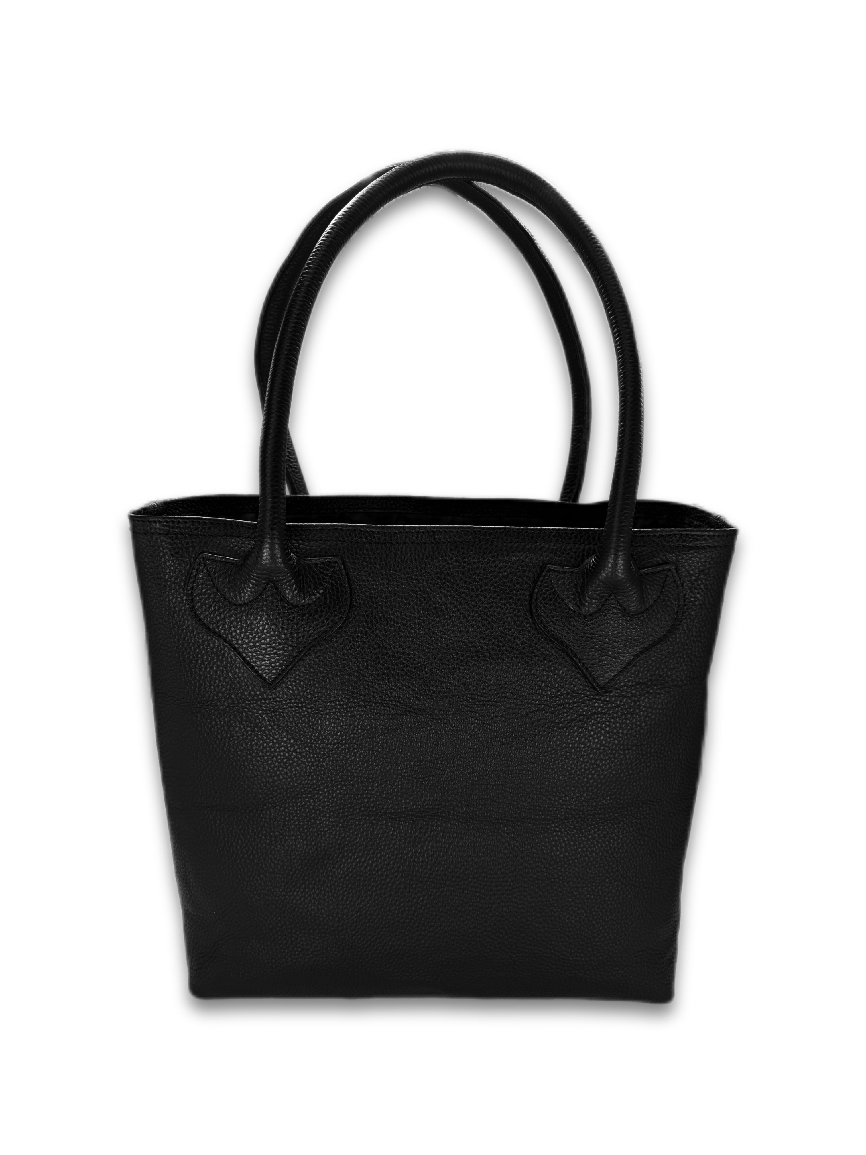 Chrome Hearts ‘Cross’ Patch Dagger Black Leather Tote Bag