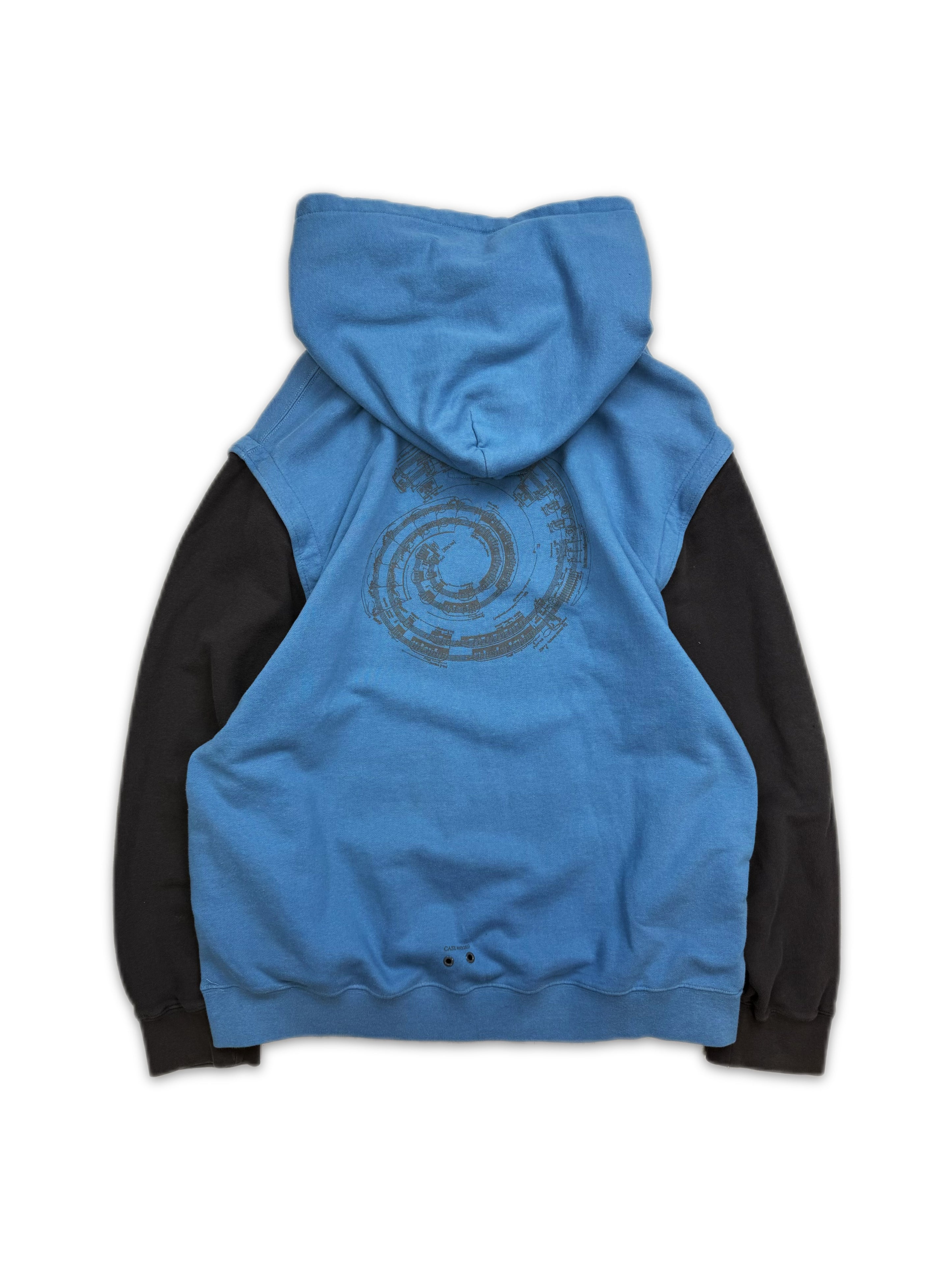 Number (N)ine x C2H4 Periodic Two Tone Blue Hoodie