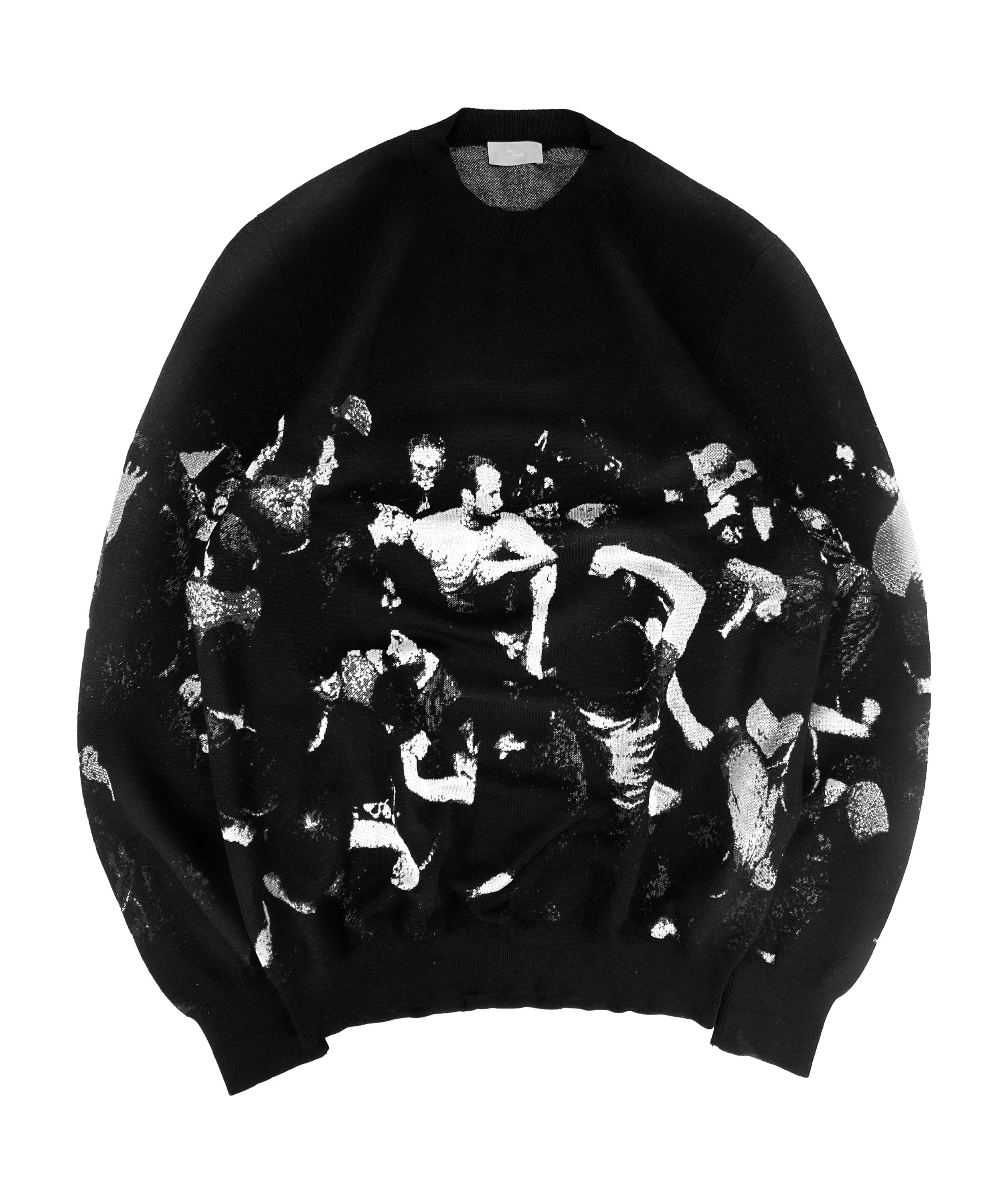 AW17 Dior Homme x Dan Witz ‘Moshpit’ Negative Knitted Sweater