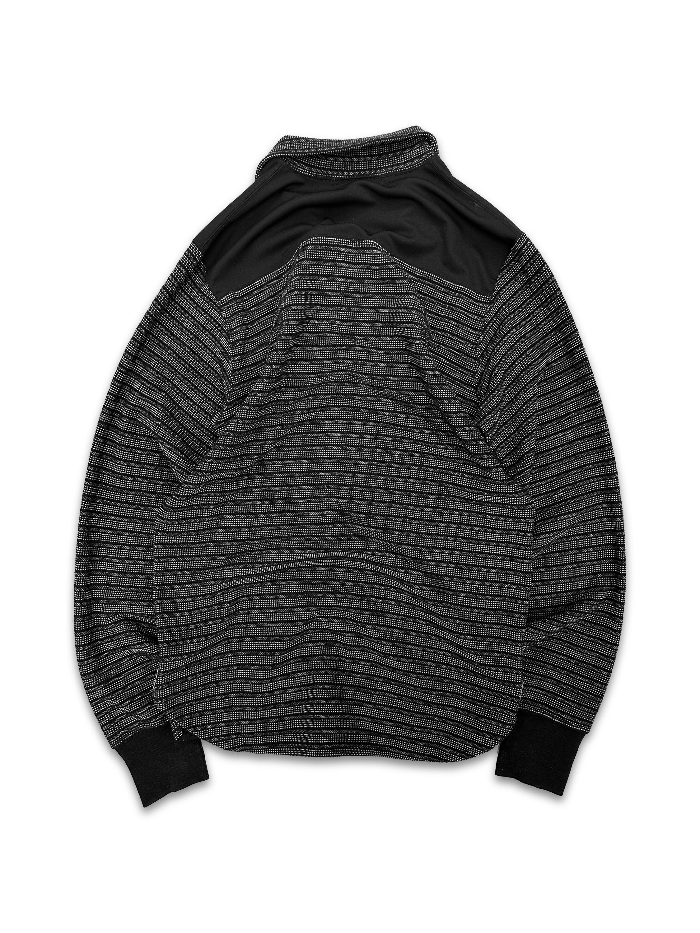 00s Junya Watanabe ‘Quarter-zip’ Reflective Striped Sweater
