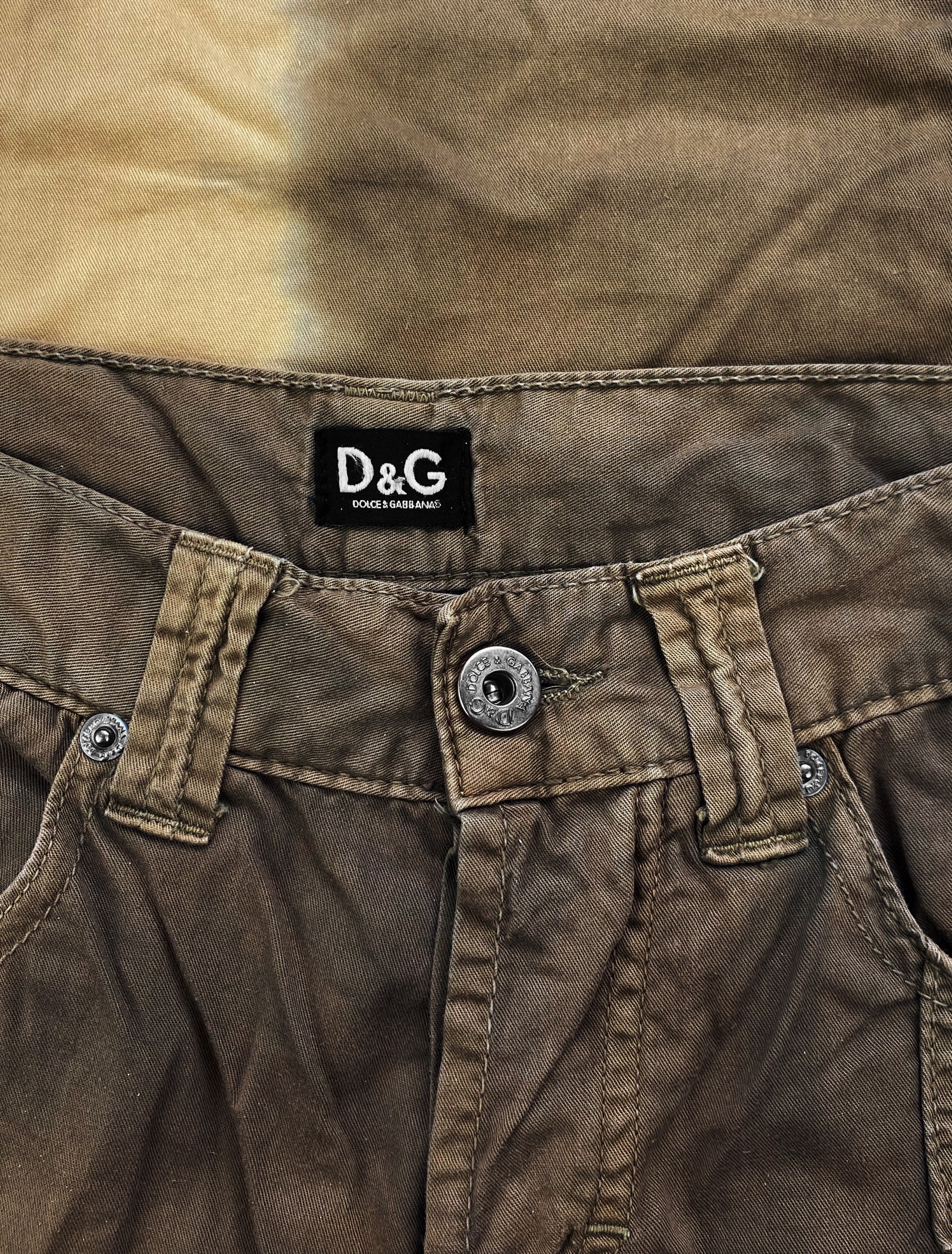 00’s Dolce & Gabbana Gradient Ombré Print Tonal Pants