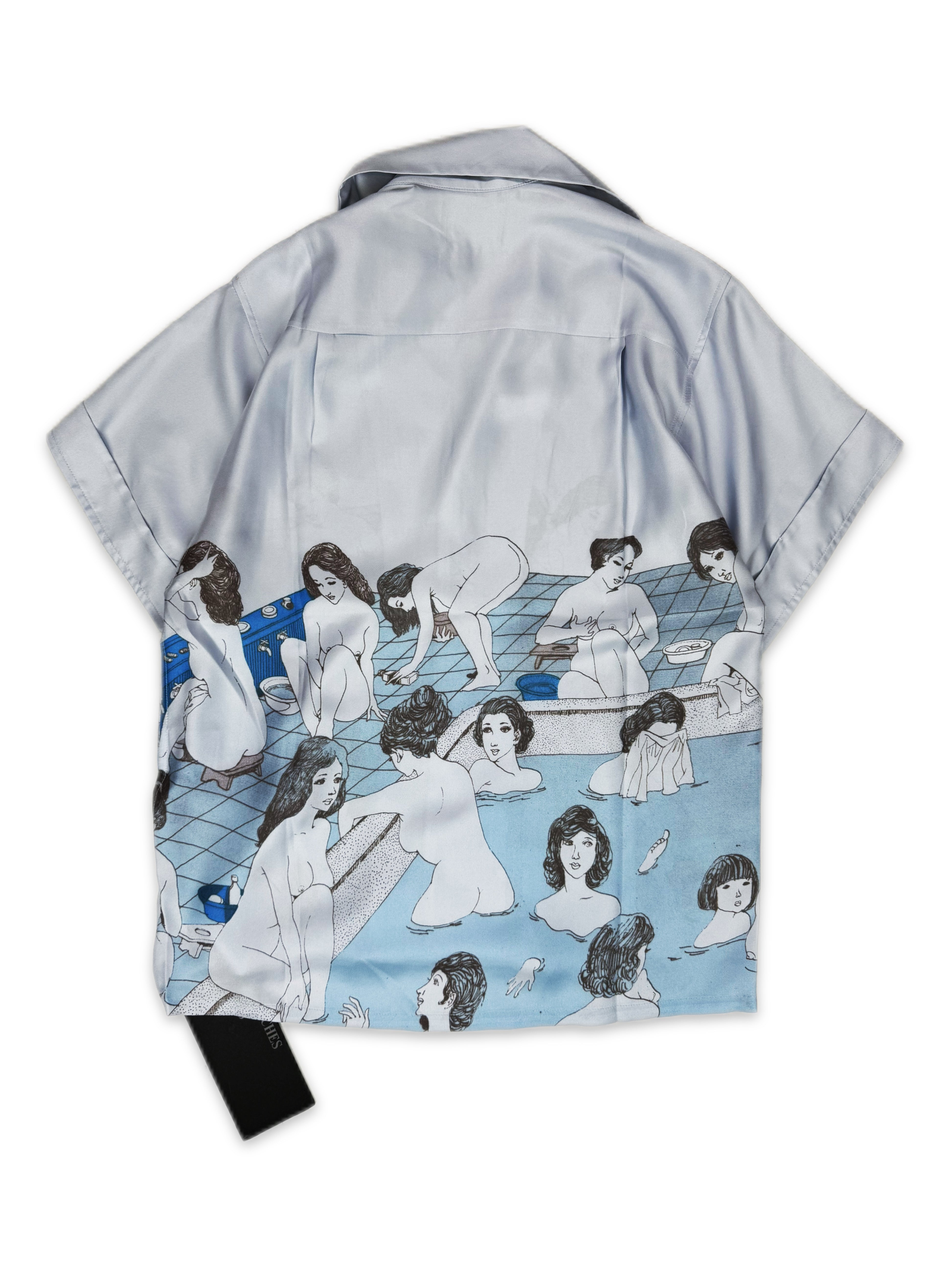 Enfants Riches Deprimes ‘Bath House’ Silk Geisha Camp Collar Shirt