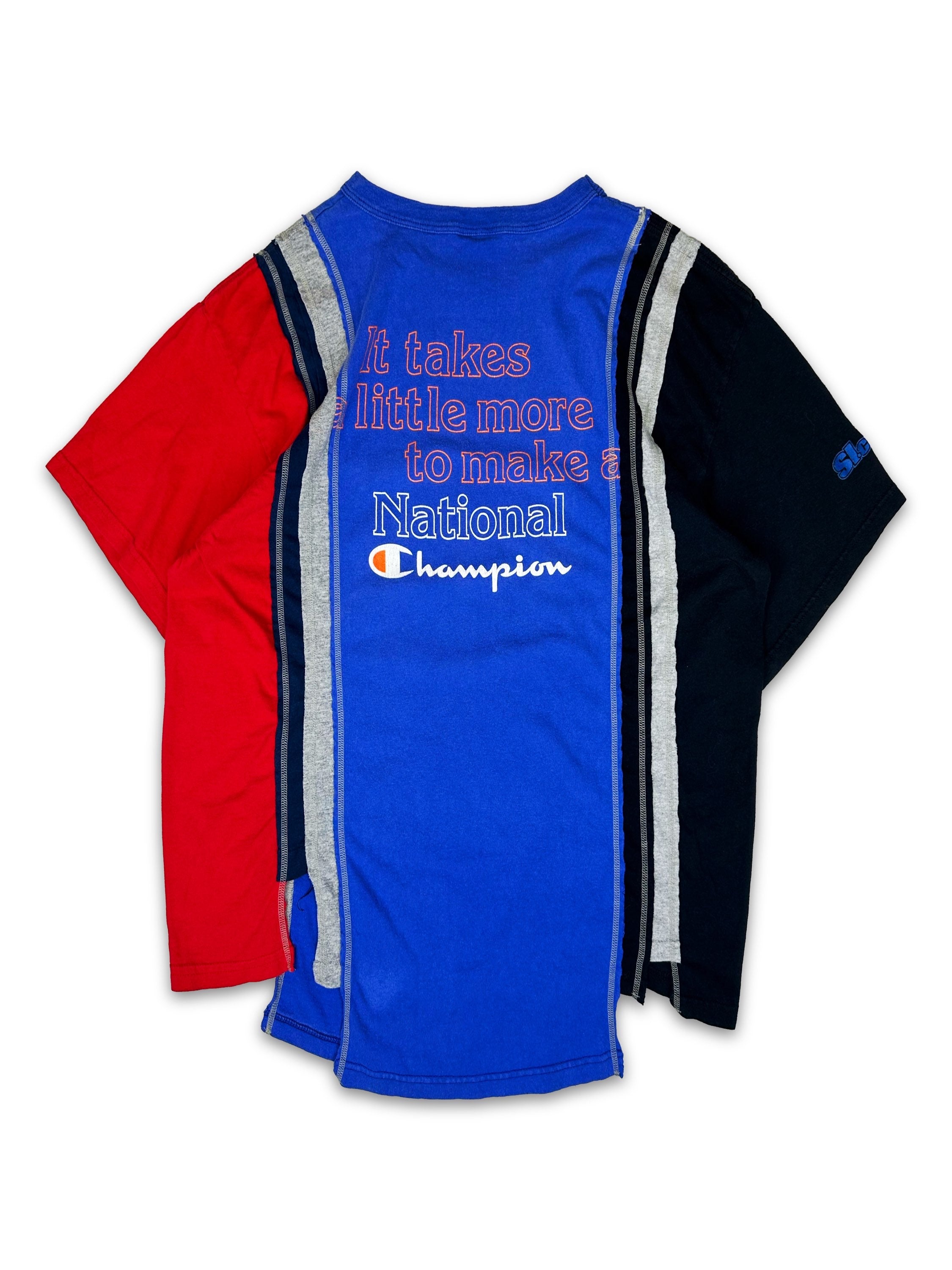 Needles x Champion Reconstructed Collegiate Logo T-Shirt