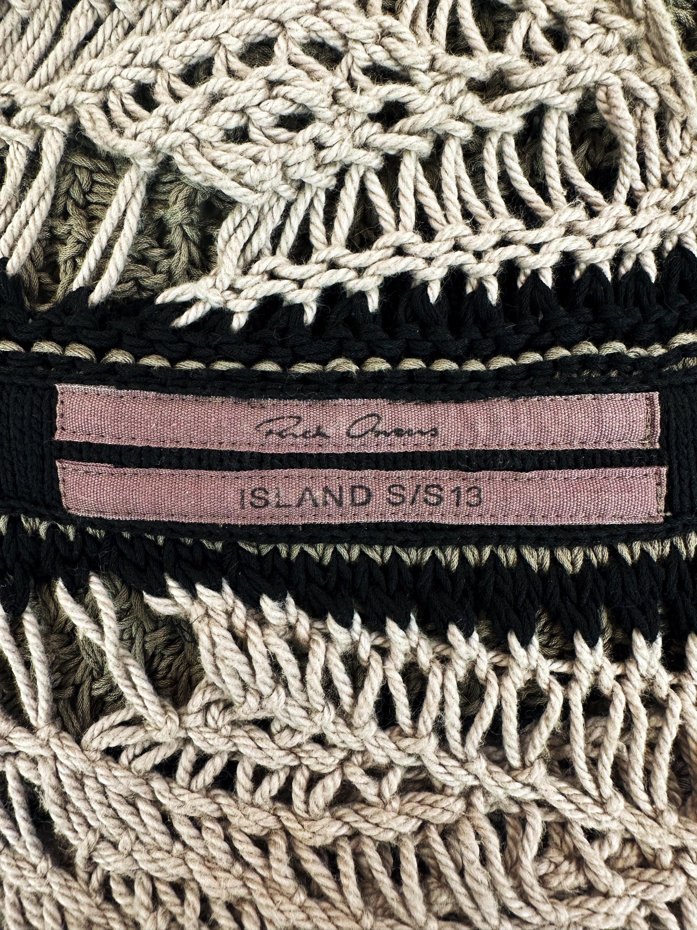 SS13 Rick Owens ‘Island’ Loose Gauge Sleeveless Knit Sweater