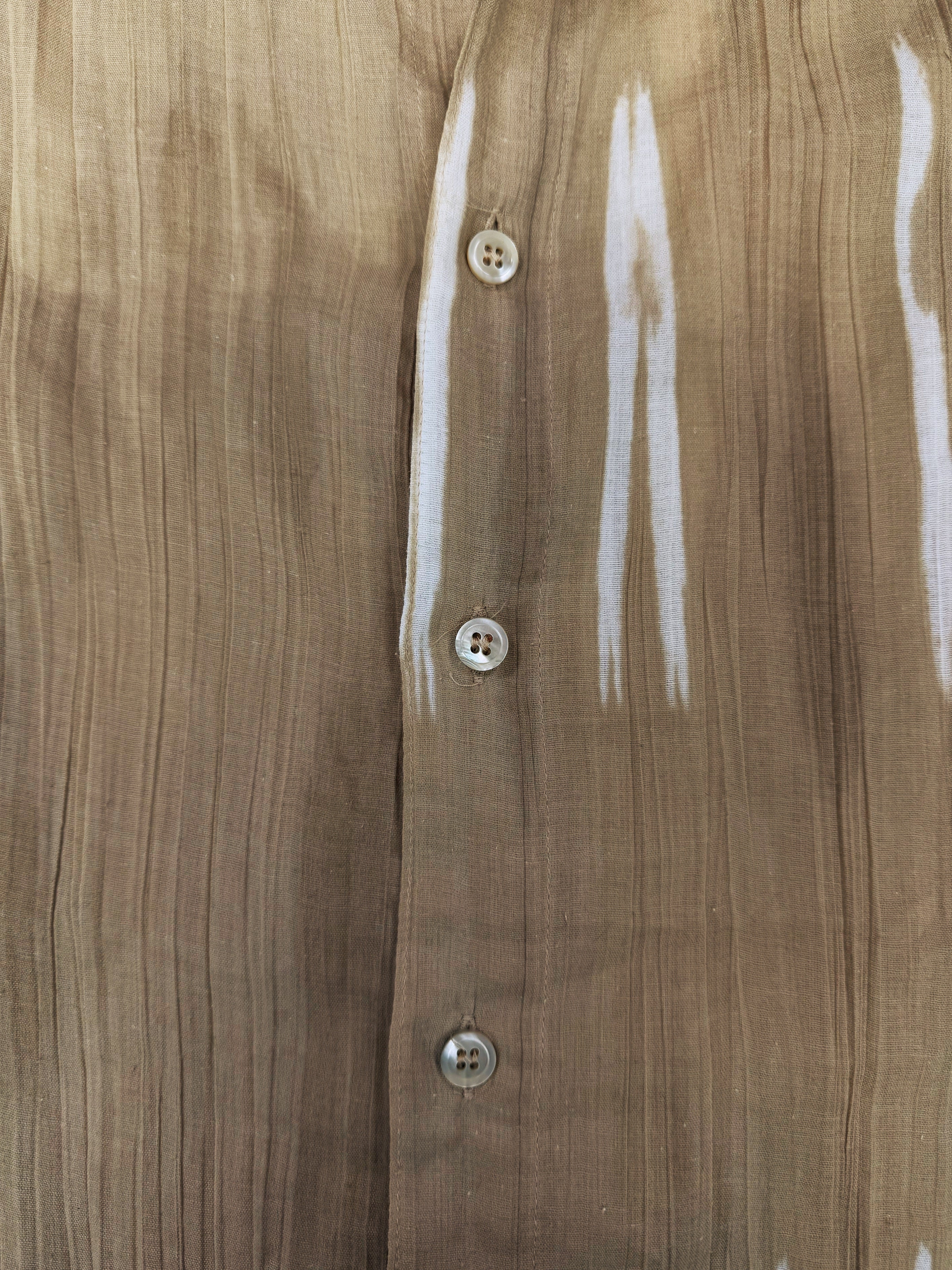 SS98 Raf Simons ‘Black Palms’ Tie Dye Button Up Collared Shirt