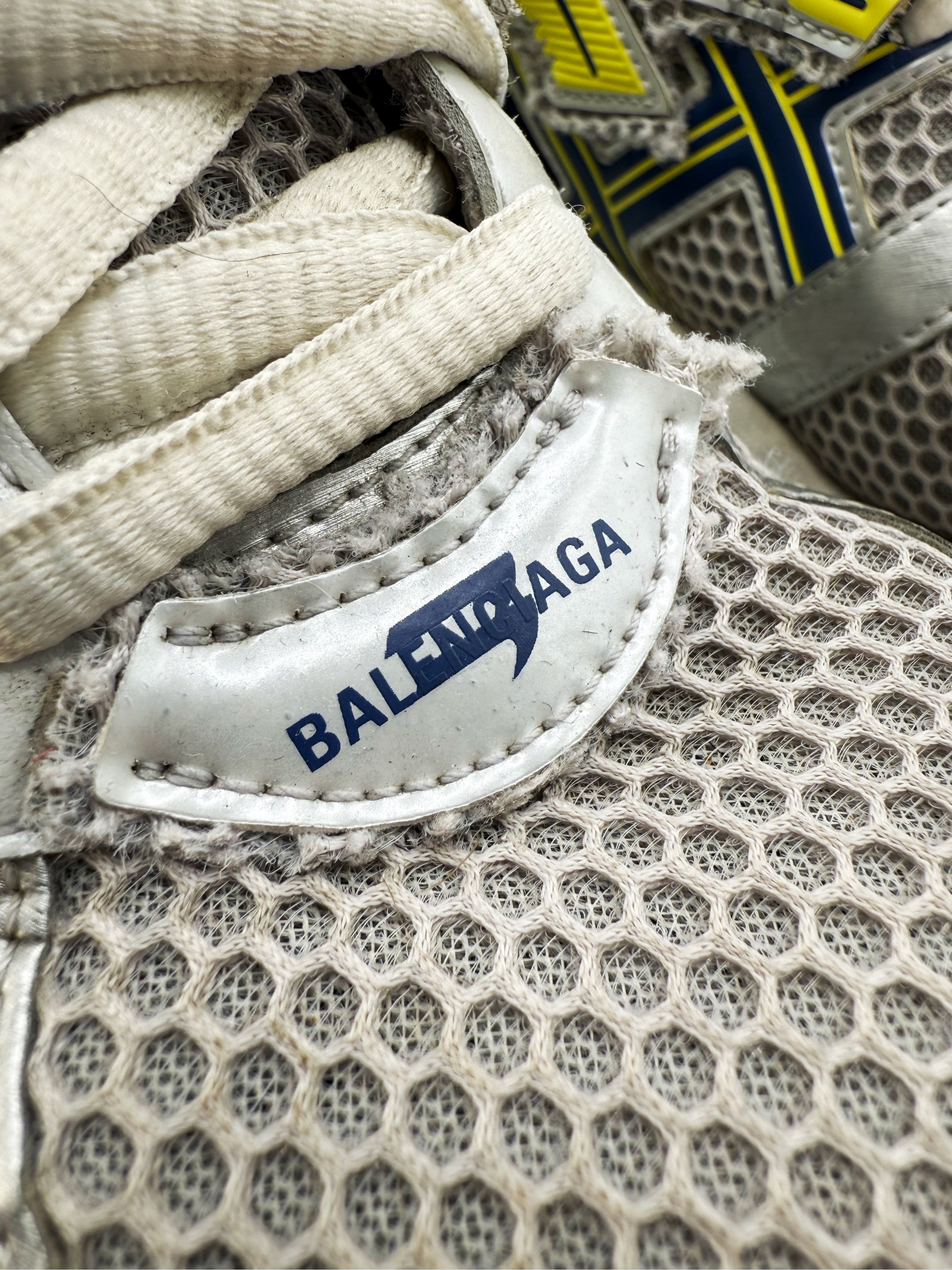 Balenciaga Mesh Runner Blue / Yellow Low-top Sneakers